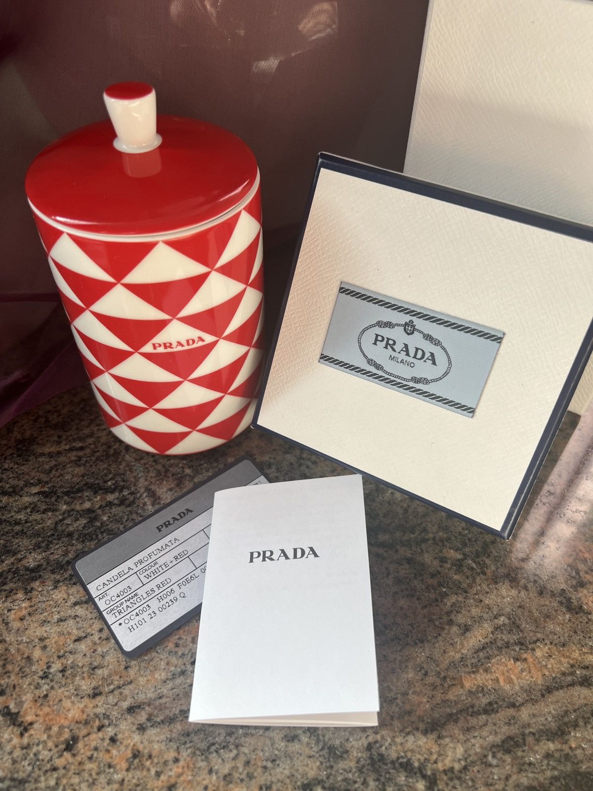 Prada 🔺Prada limited edition porcelain candle home decor Size ONE SIZE - 4 Thumbnail