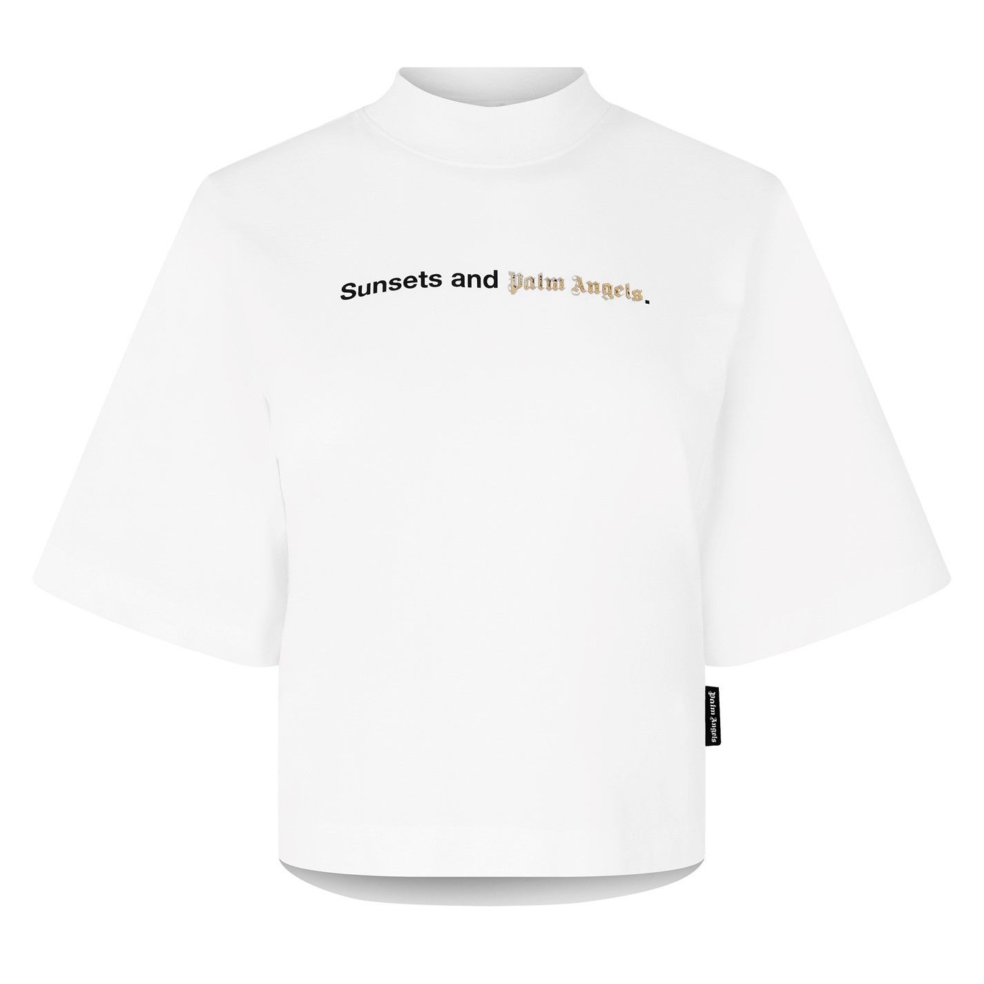 o1g2r1mq0325 Sunsets Cropped T-Shirt in White