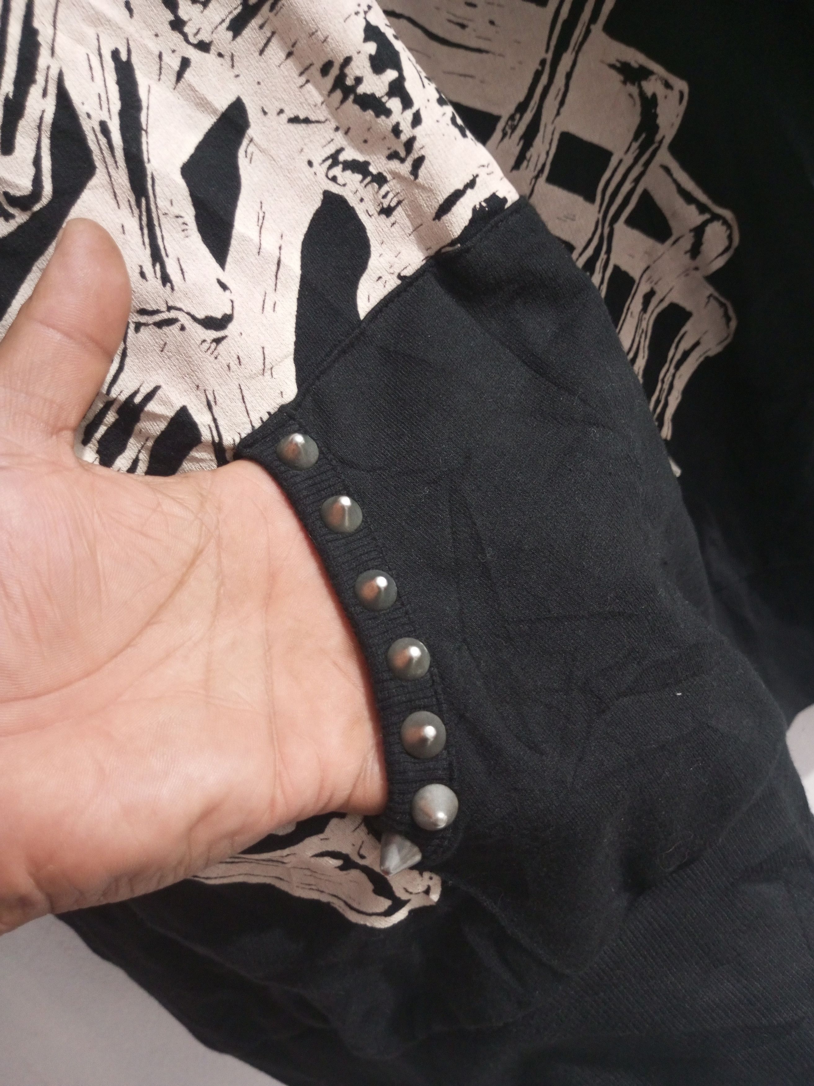Hysteric Glamour Japanese glad news punk skeleton studded bat hoodie Size US XL / EU 56 / 4 - 12 Thumbnail