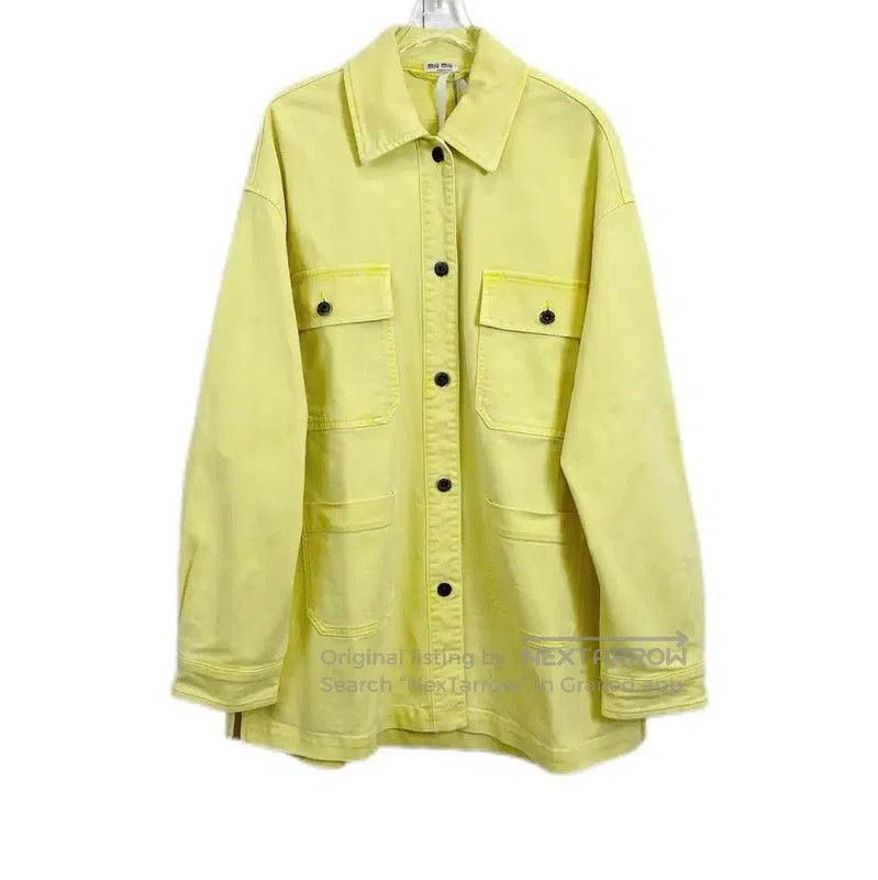 Miu Miu Miu Miu Yellow Women's Winter Jacket . Size XS / US 0-2 / IT 36-38 - 1 Thumbnail
