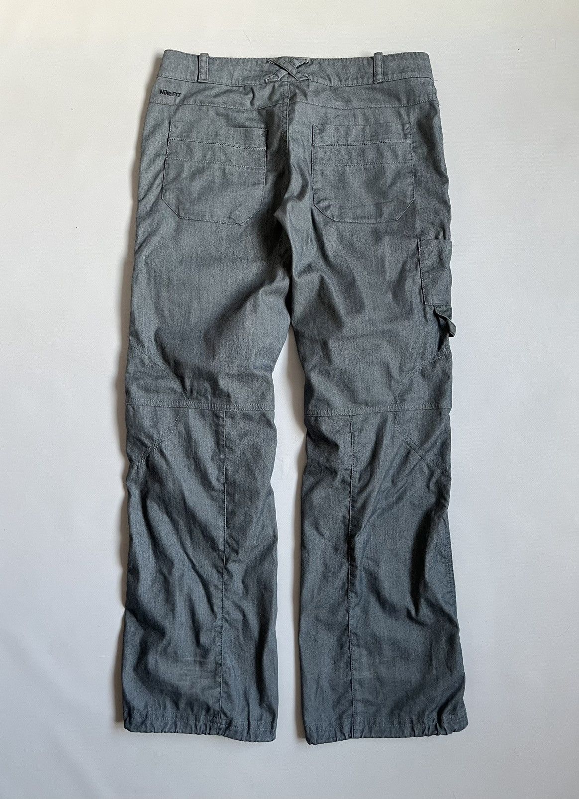 Nike Nike Fit Dry Y2K 2000s Women Carpenter Grey Pants Size 28" / US 6 / IT 42 - 9 Thumbnail