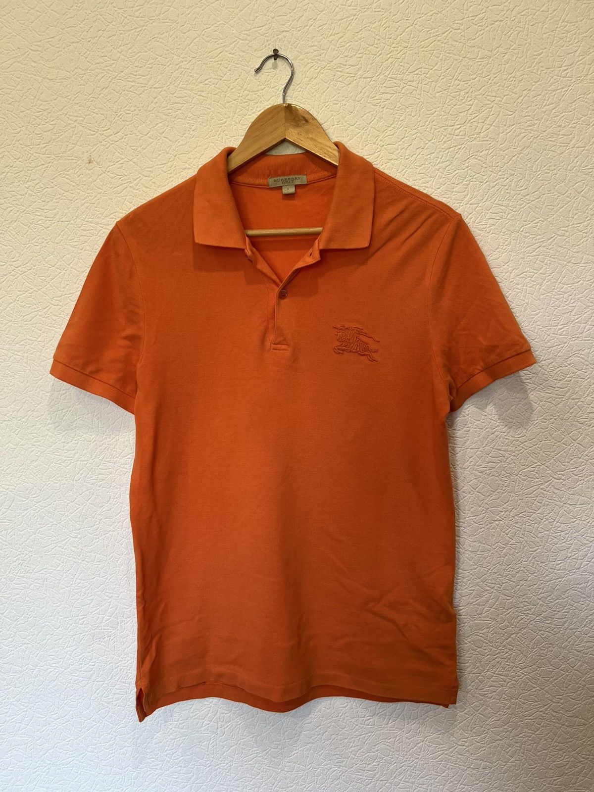 Burberry Burberry Classic Orange Polo Shirt Mens Basic Size US S / EU 44-46 / 1 - 1 Thumbnail
