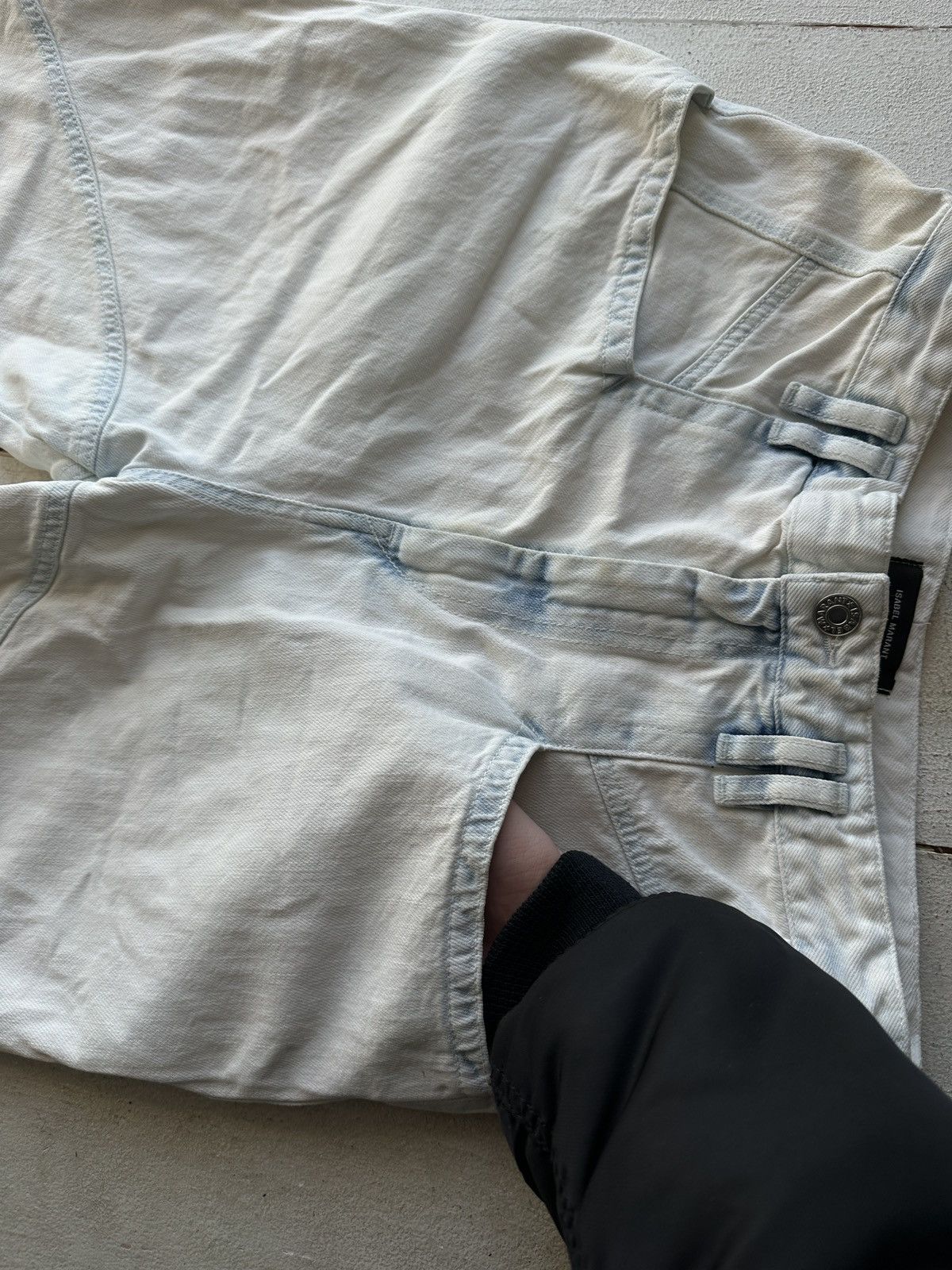 Isabel Marant 🚨 ISABEL MARANT WHITE WOMEN JEANS PANTS LUXURY Size 28" / US 6 / IT 42 - 4 Thumbnail