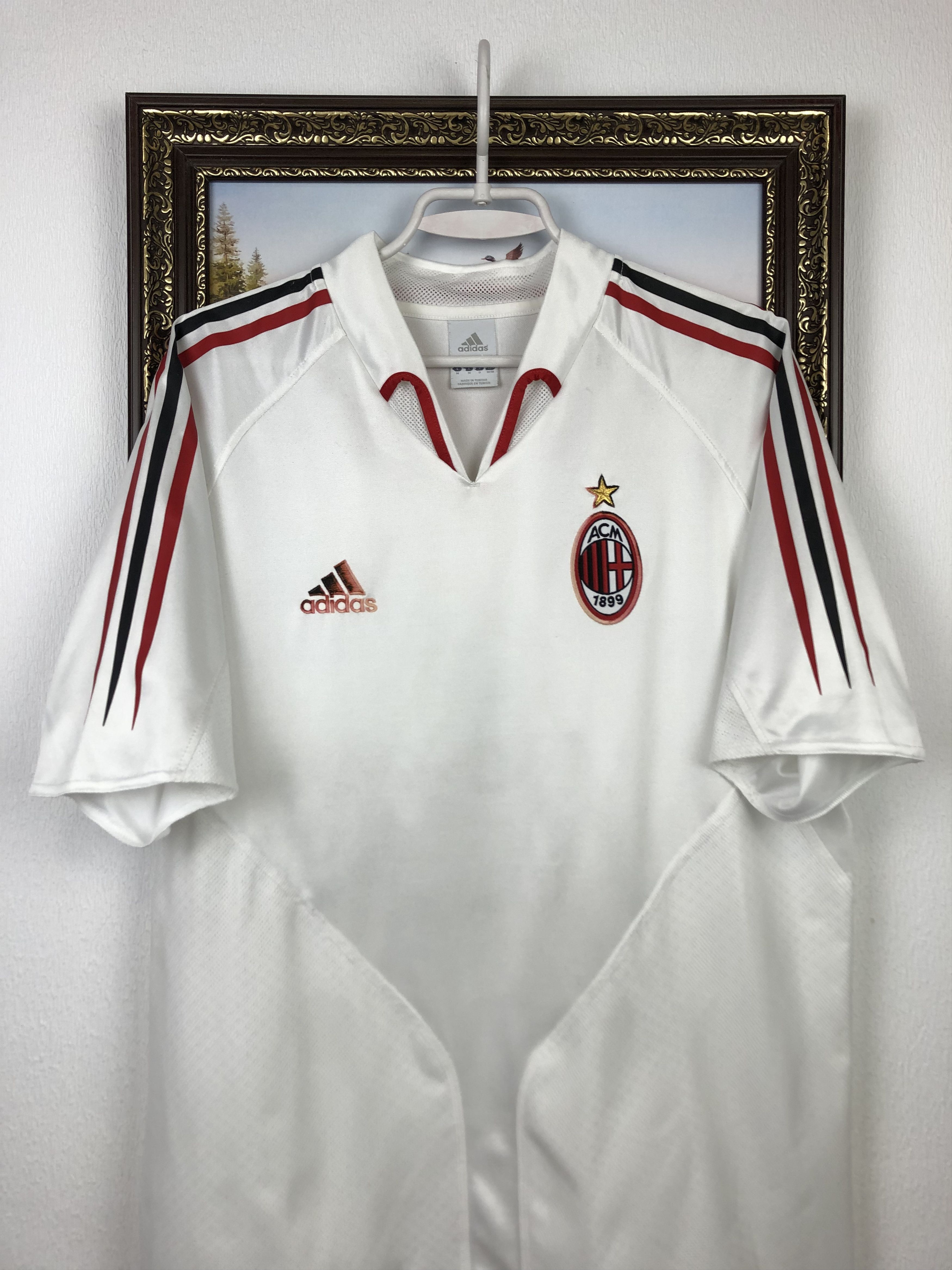 Adidas Milan football shirt 2004 Soccer Adidas Jersey Maglia Tee Size US M / EU 48-50 / 2 - 2 Thumbnail