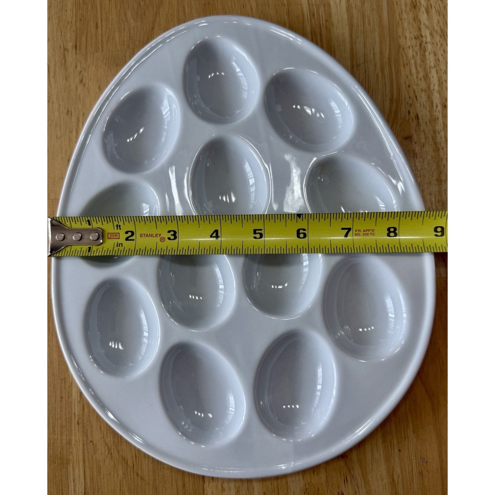 Other Bia Cordon Bleu Egg Dish White Deviled Egg Serving Plate Size ONE SIZE - 6 Thumbnail