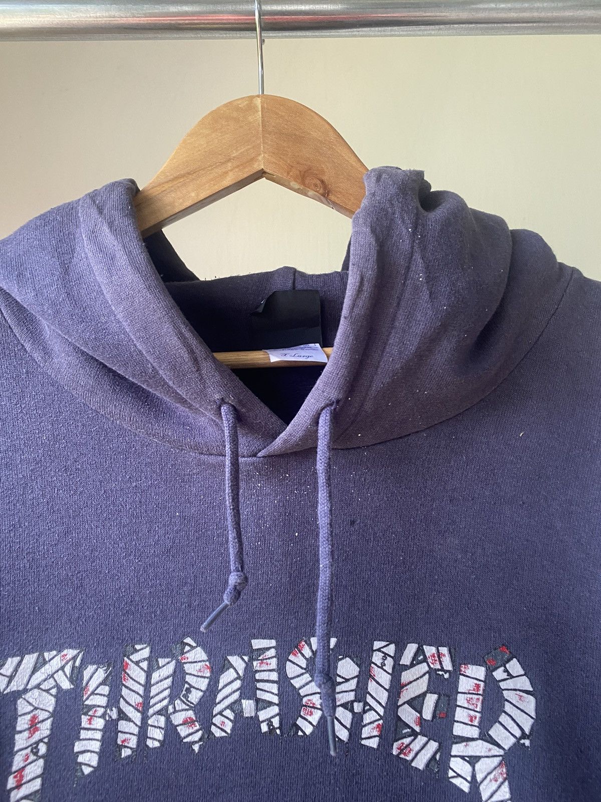Thrasher RARE☠️ THRASHER MUMMY SKATEBOARD 90s PULLOVER HOODIE Size US XL / EU 56 / 4 - 5 Thumbnail