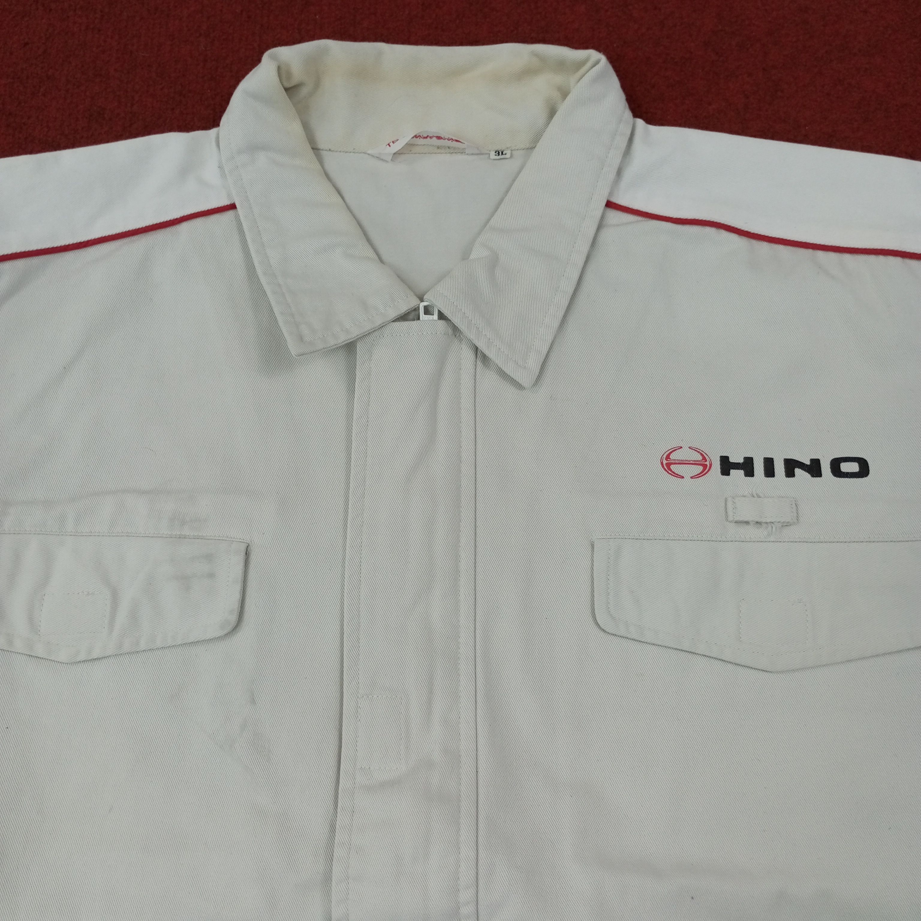 Vintage Hino Japanese Motorsports Workwear Jacket c221n18 Size US L / EU 52-54 / 3 - 2 Thumbnail