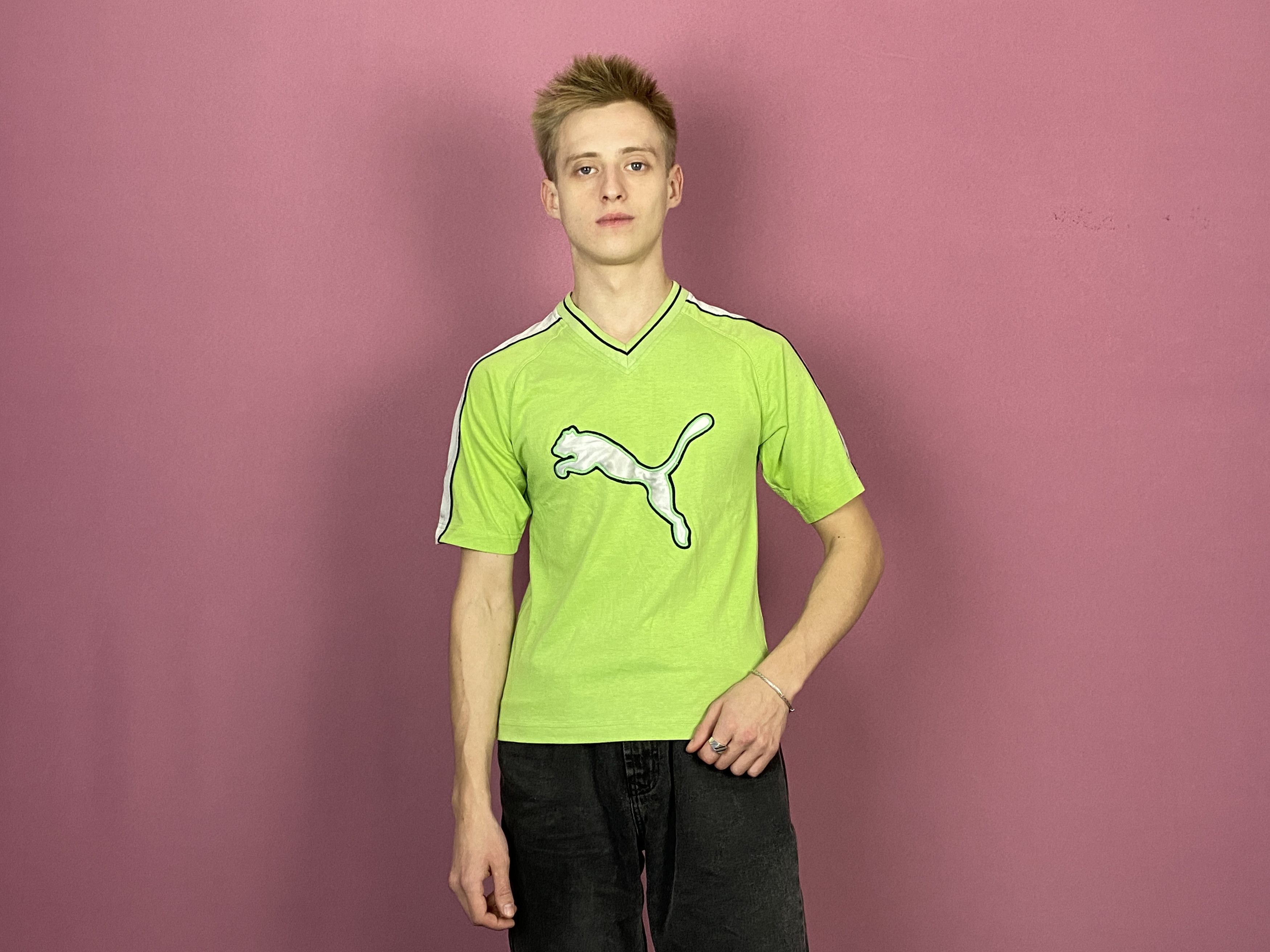 Puma × Vintage 90s Puma Vintage Men's T-Shirt - S Size US S / EU 44-46 / 1 - 4 Thumbnail
