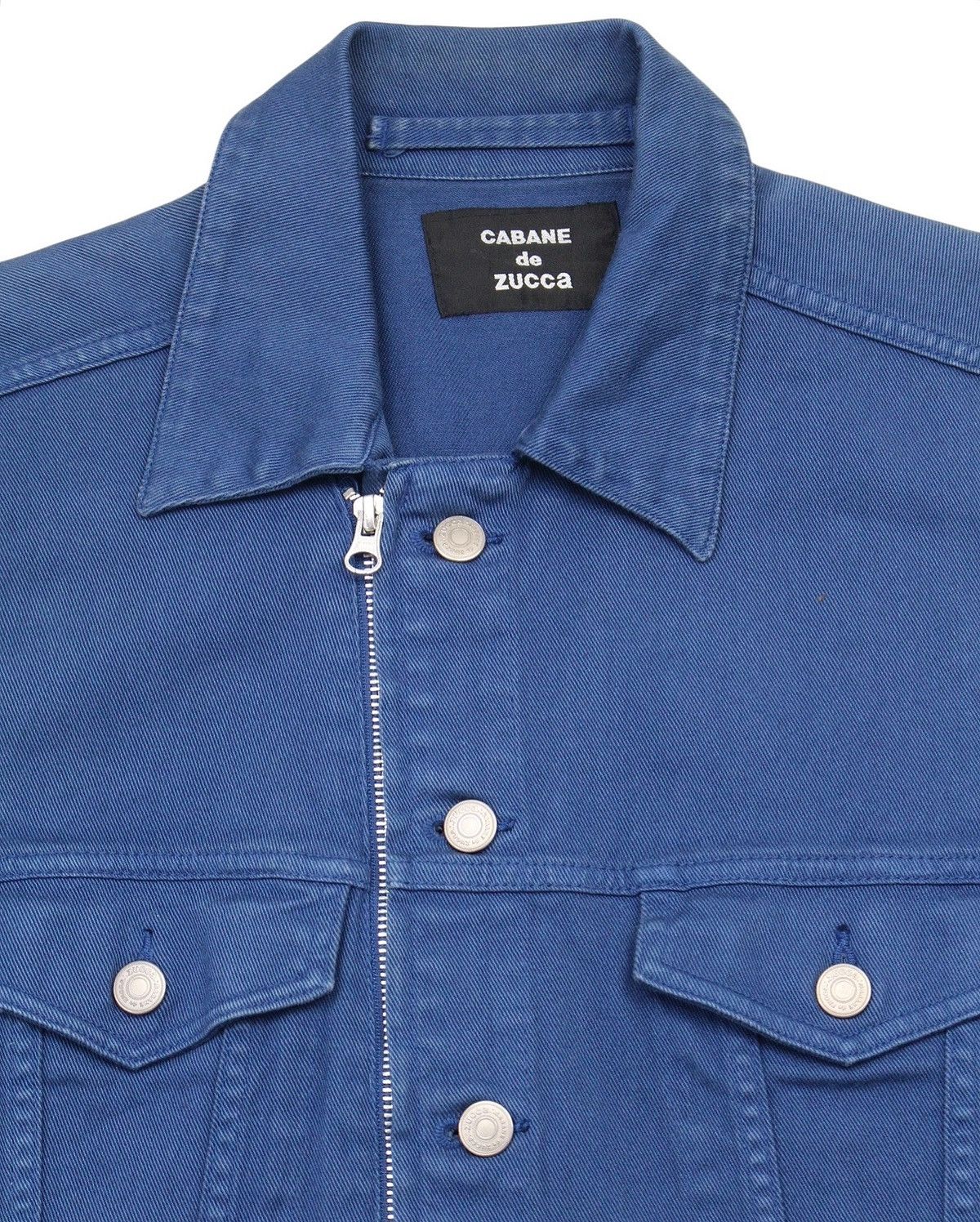 CABANE de ZUCCa SS2010 CABANE de ZUCCa ASYMMETRICAL ZIP DENIM JACKET Size US M / EU 48-50 / 2 - 5 Thumbnail