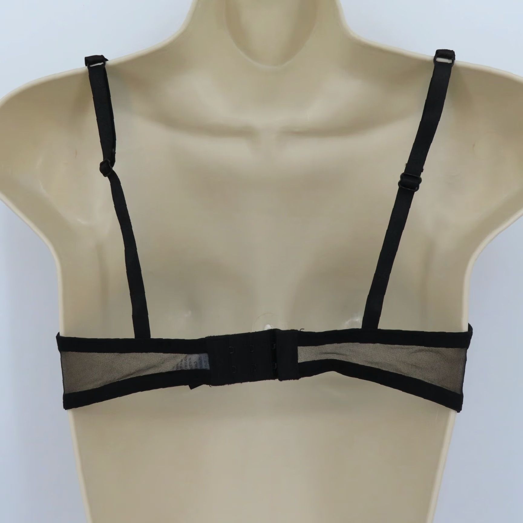 Vintage Frederick's of Hollywood Womens Medium Black Purple Floral Lace Satin Bow Bra Balconette M Underwire Nylon"} Size ONE SIZE - 5 Thumbnail