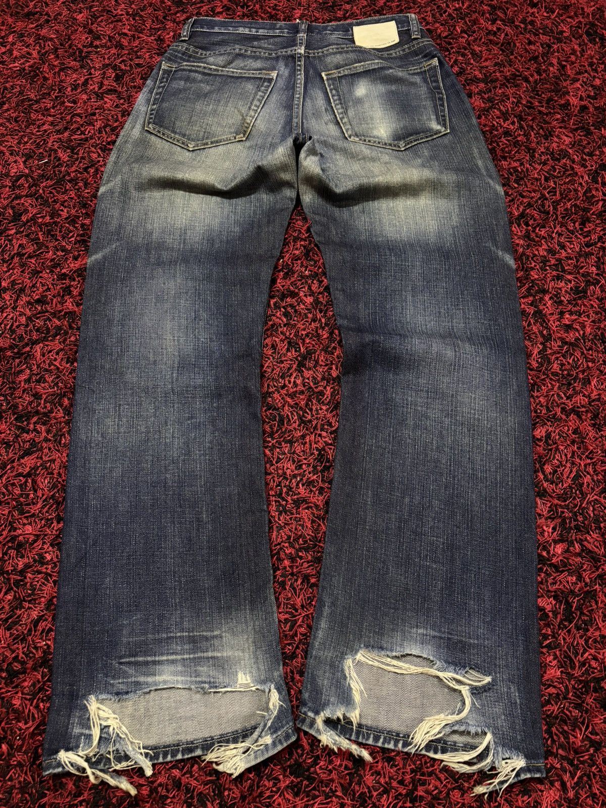 Gap Vtg Gap Mud Washed Distressed Jeans Size US 29 - 2 Thumbnail