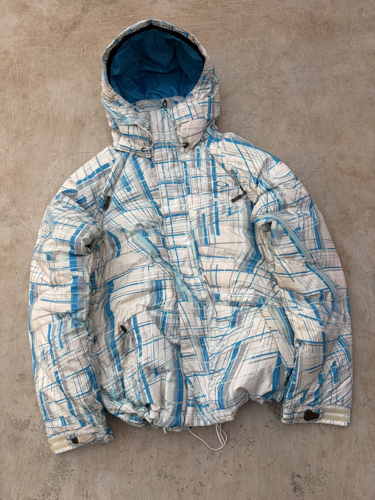 Oakley 00s Oakley Down Geometric Pattern Magnetic Closure Jacket Size US S / EU 44-46 / 1 - 5 Thumbnail