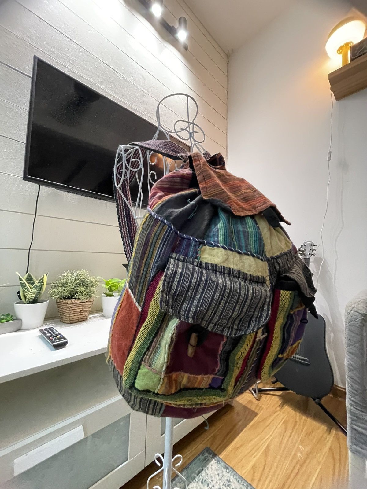 Handmade × Japanese Brand Sashiko Boro Hand Made Inspired Bag Size ONE SIZE - 18 Thumbnail