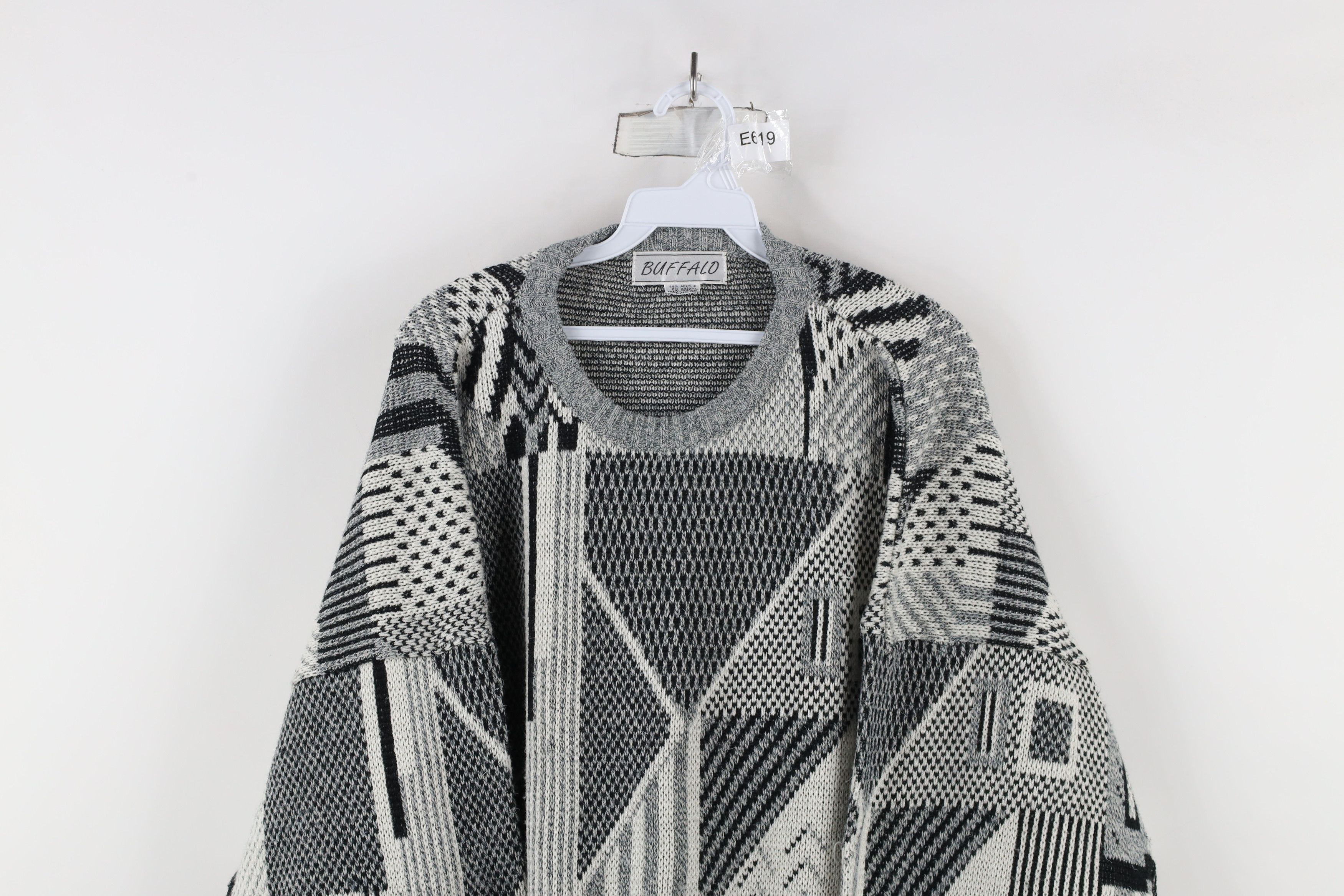 Vintage Vintage 90s Streetwear Grandpa Knit Crewneck Sweater Size US XL / EU 56 / 4 - 2 Thumbnail
