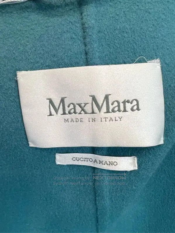 Max Mara MaxMara Wool Coat in Lake Blue . Size S / US 4 / IT 40 - 3 Thumbnail