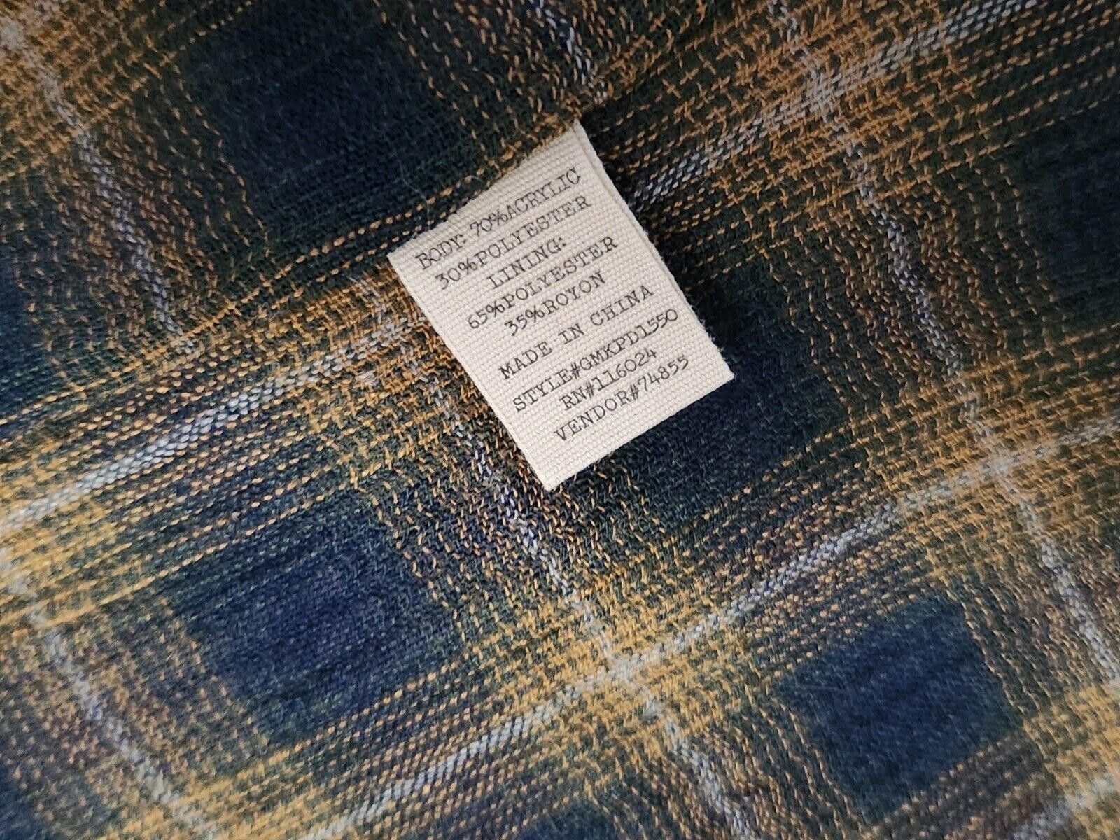 Other Gimmicks By BKE faux Fur Vest Plaid NWT $75 unique Western Size S / US 4 / IT 40 - 4 Thumbnail