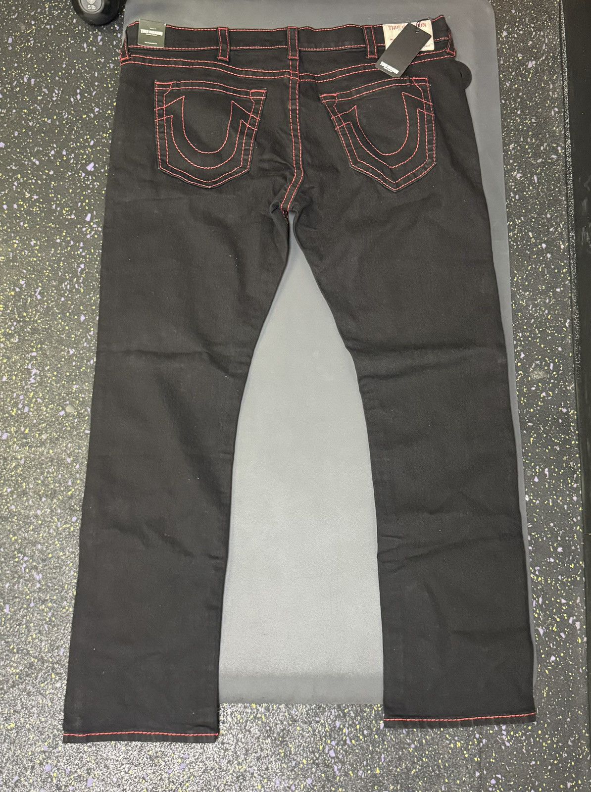 True Religion True Religion Straight Black and red Denim Jeans Size US 44 / EU 60 - 5 Thumbnail