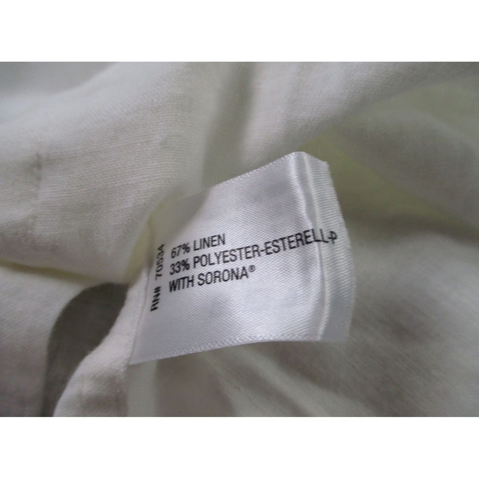 Orvis Orvis Shirt Men 2XL White Linen Button-Up Casual Size US XXL / EU 58 / 5 - 7 Thumbnail