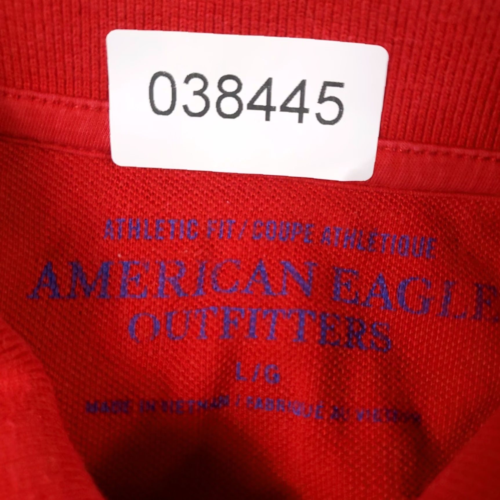 American Eagle Outfitters American Eagle Polo Shirt Mens Large Red Short Sleeve Casual Adult Size US L / EU 52-54 / 3 - 7 Thumbnail