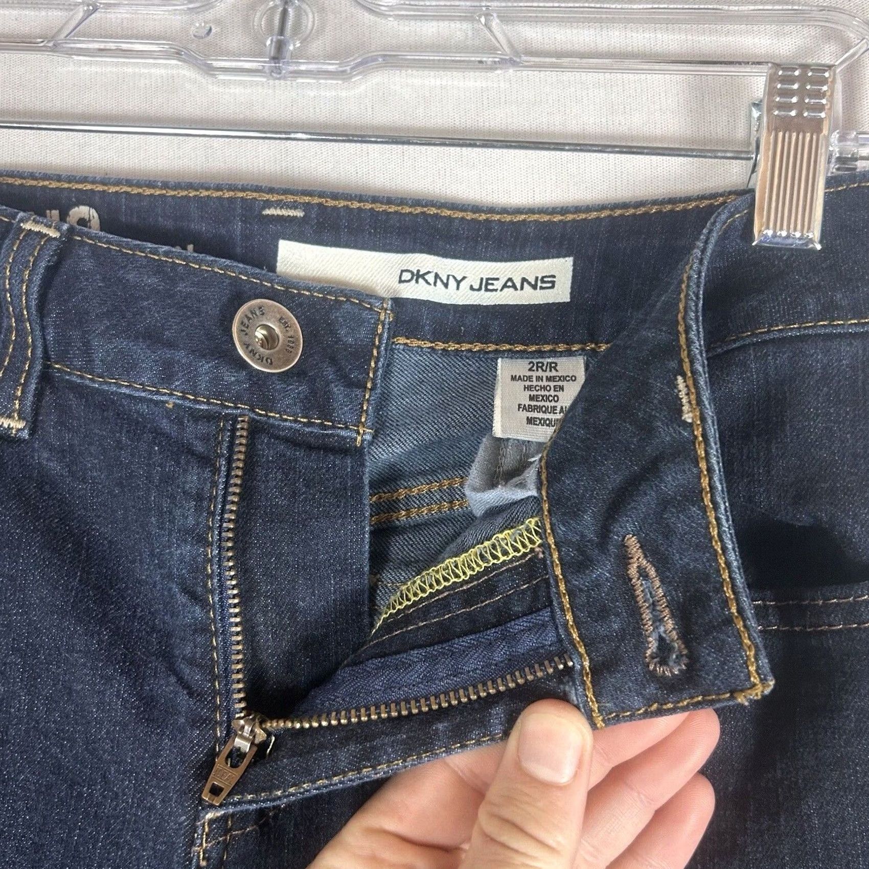 DKNY DKNY Jeans City Skinny Denim Women's Size 2R Blue Cotton Blend Mid Rise 5-Pocket Jeans Womens Urban City Style Size 26" / US 2 / IT 38 - 2 Thumbnail