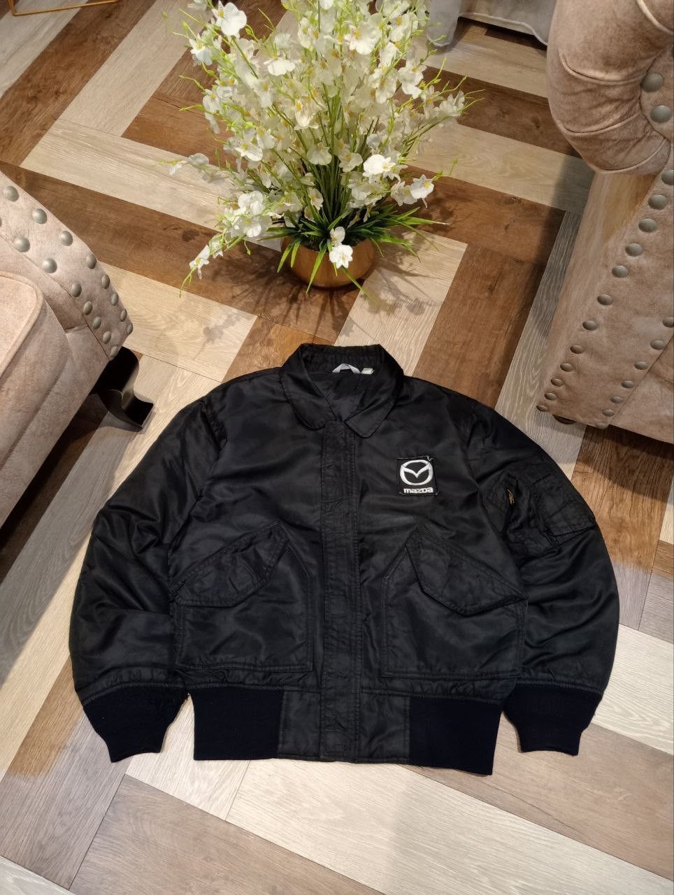 Vintage VINTAGE MAZDA RACING TEAM BOMBER JACKET Size US L / EU 52-54 / 3 - 5 Thumbnail