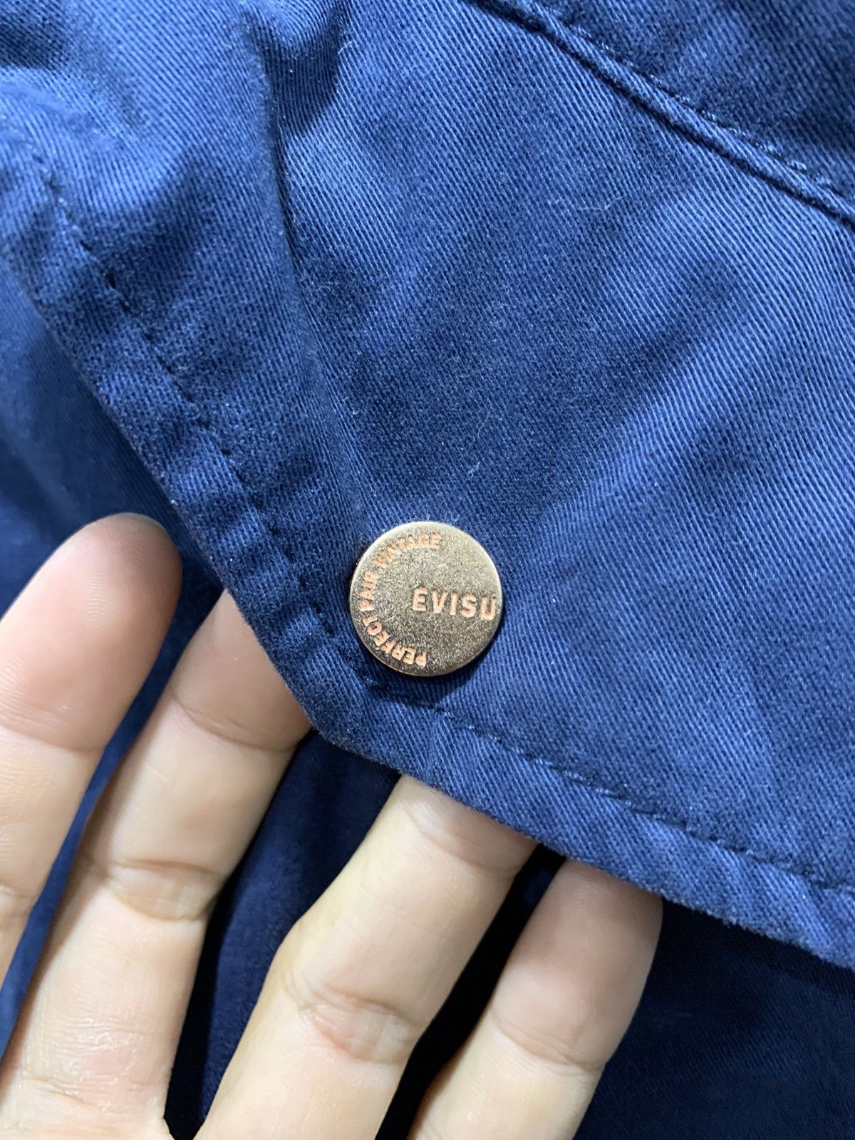Evisu × Japanese Brand × Vintage Vintage Evisu Long Parka Jacket Size S / US 4 / IT 40 - 4 Thumbnail