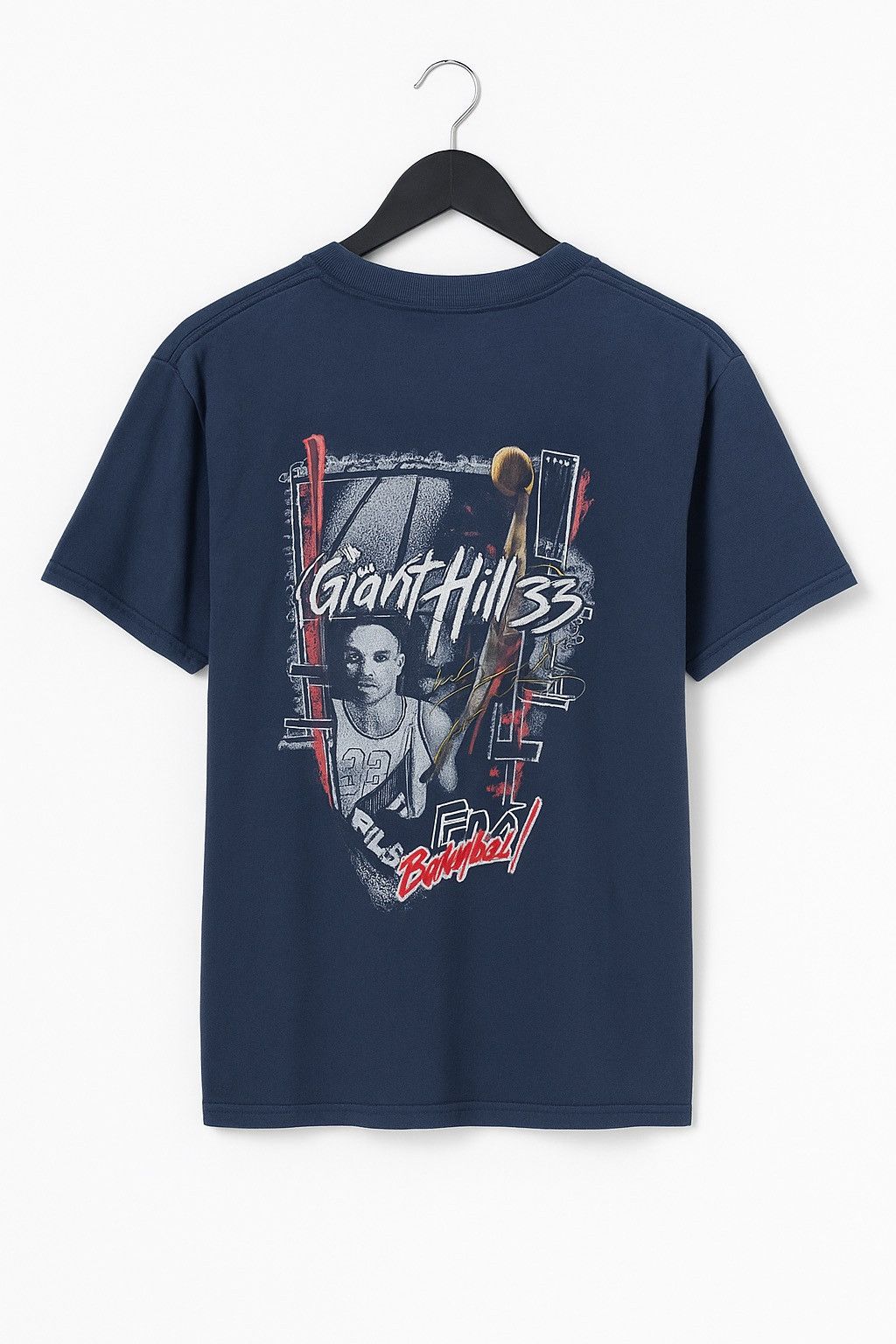 Fila Vintage Grant Hill Fila Basketball Graphic Tee Navy Blue 90s Size US M / EU 48-50 / 2 - 2 Thumbnail