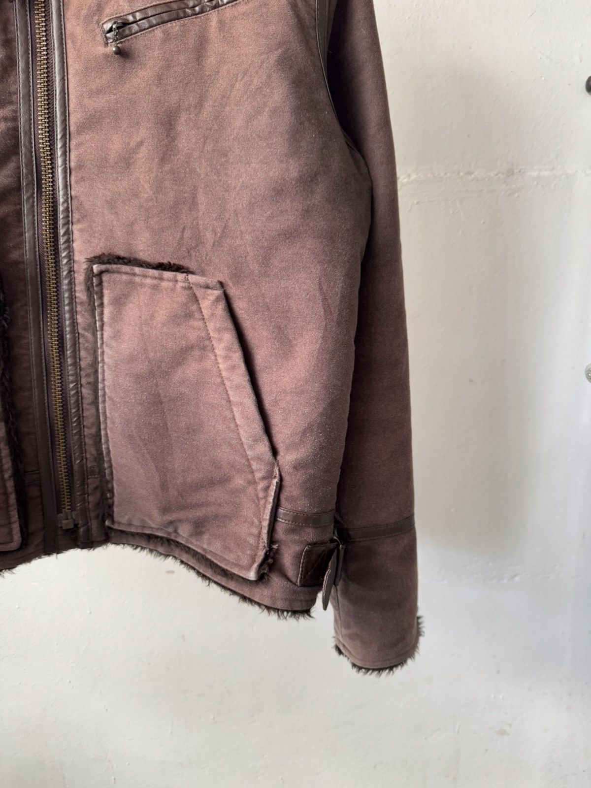 If Six Was Nine Vintage Edwin Lined Fleece Fur Brown Detroit Jacket Size US XL / EU 56 / 4 - 3 Thumbnail