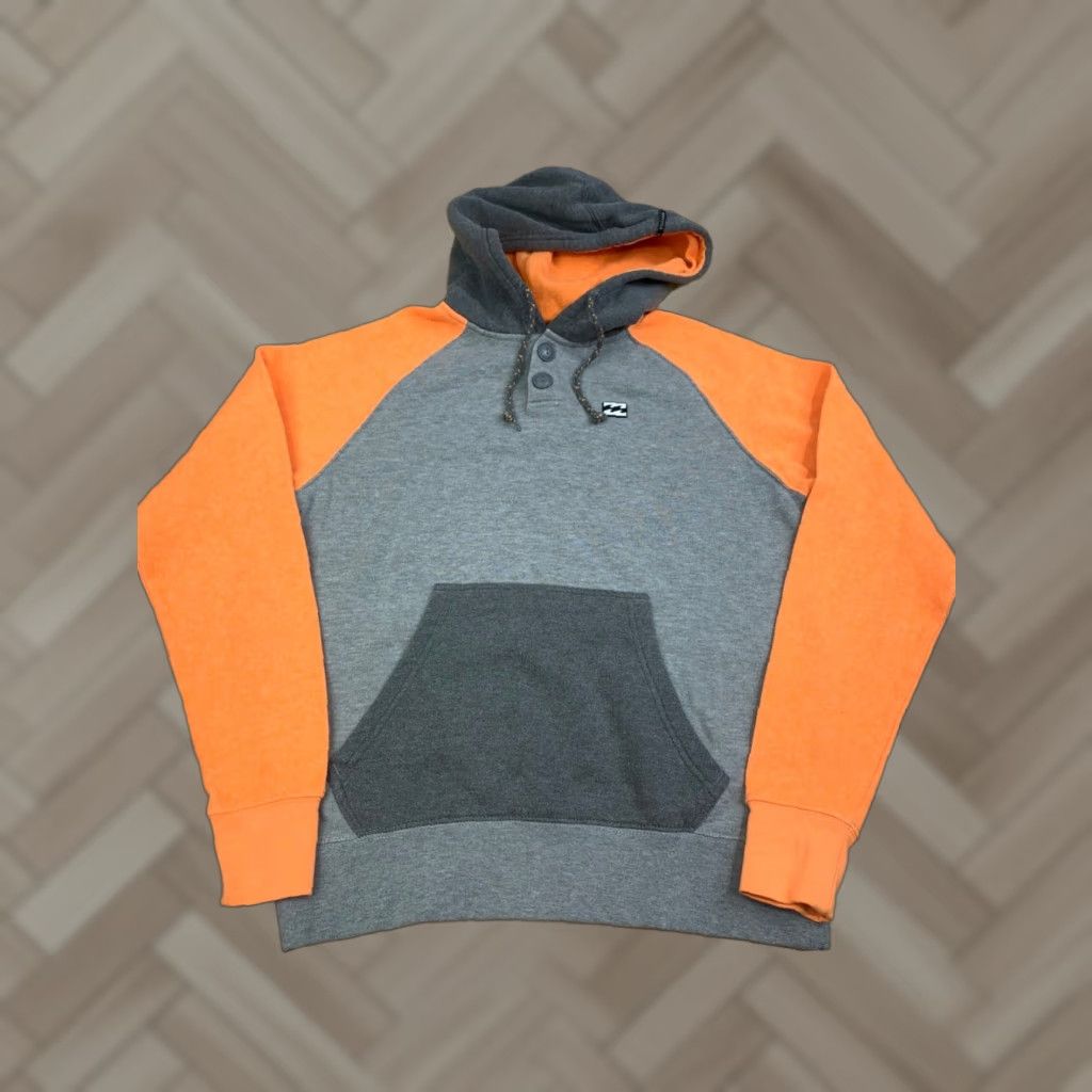 Billabong Billabong Hoodie Mens S Gray 2 Tone Pullover Beach Surf Size US S / EU 44-46 / 1 - 1 Thumbnail