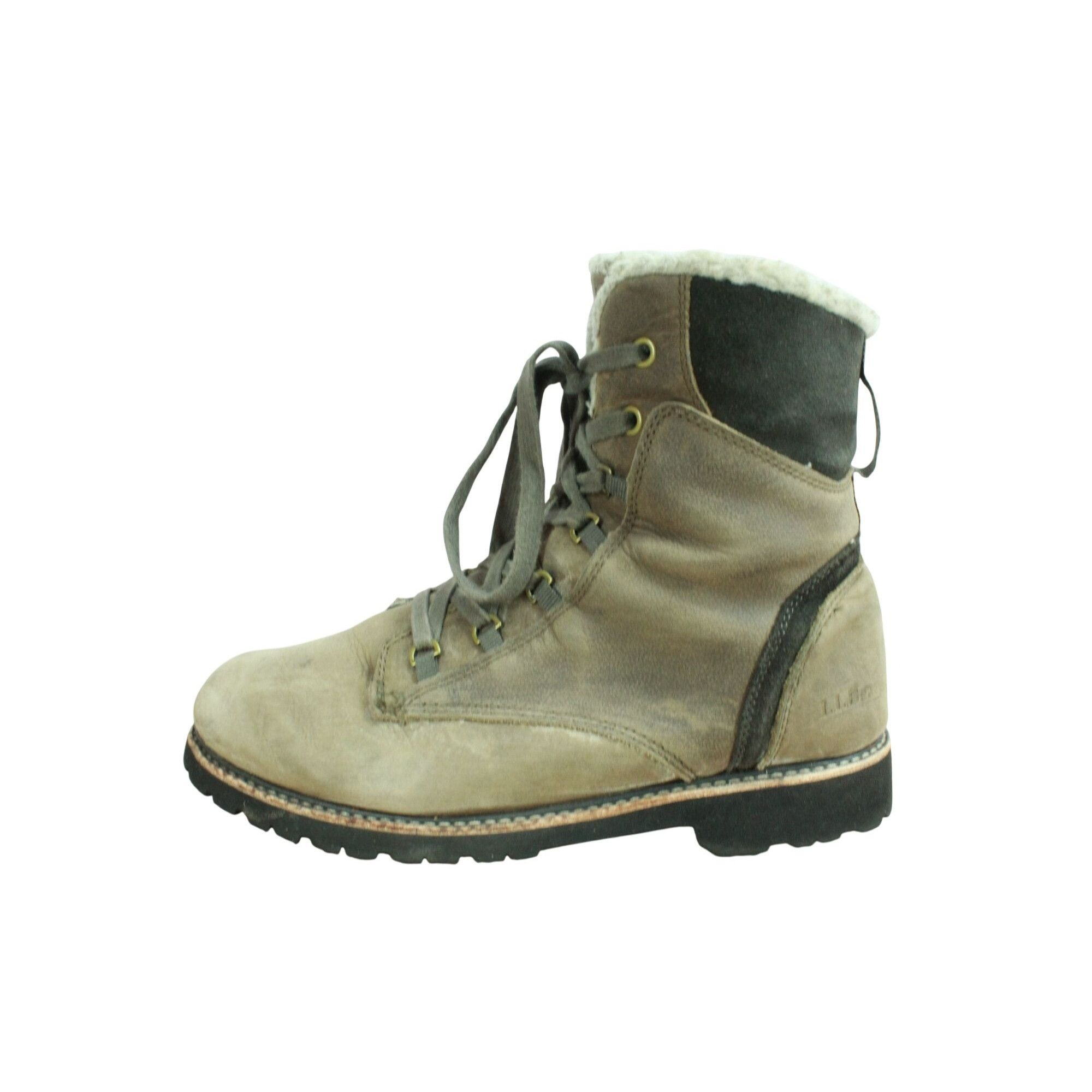 L.L. Bean LL Bean Women's Brown Leather Fleece Lined Cozy Boots Size US 9.5 / IT 39.5 - 1 Thumbnail