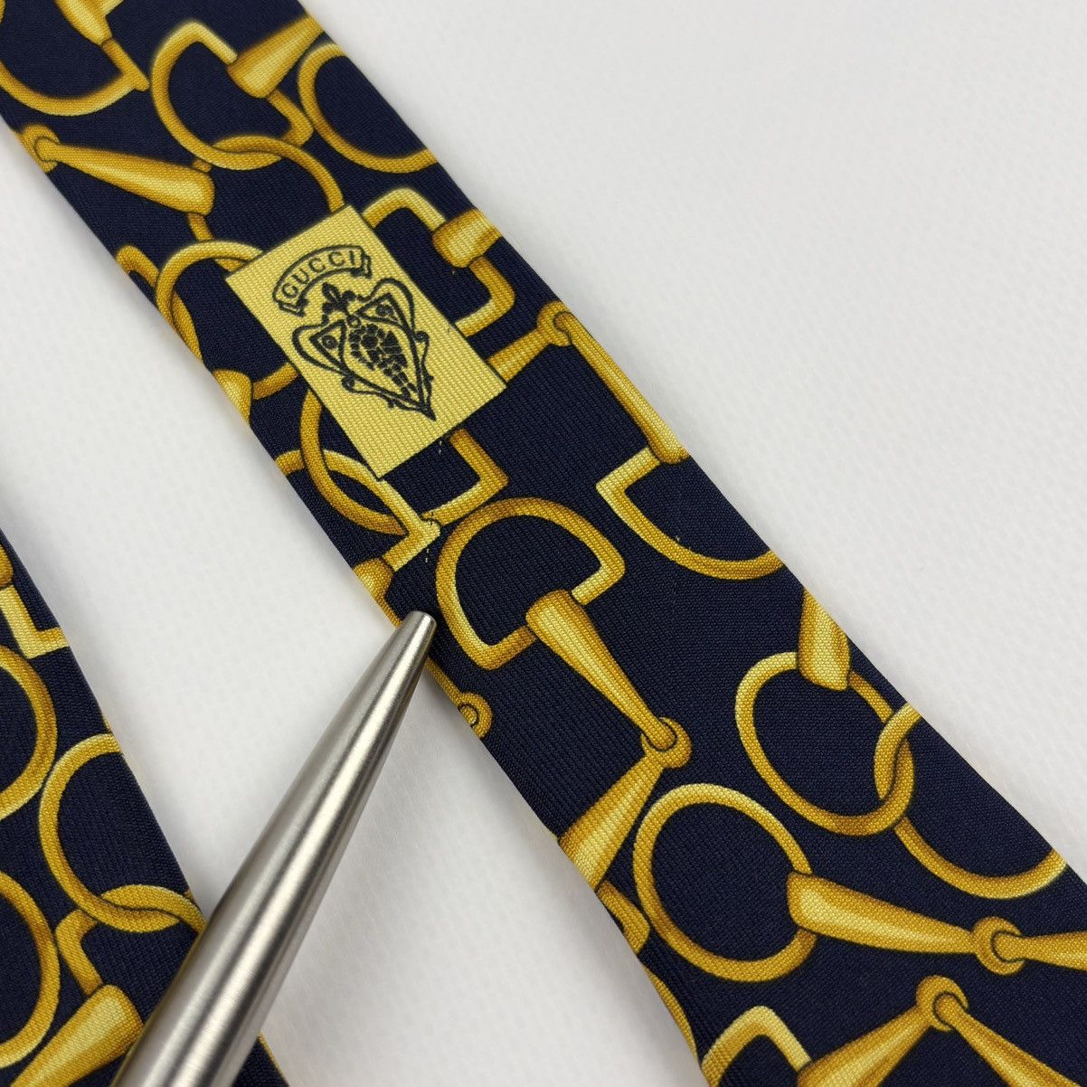 Gucci Gucci Vintage Silk Tie rare nice design Made in Italy Size ONE SIZE - 13 Thumbnail