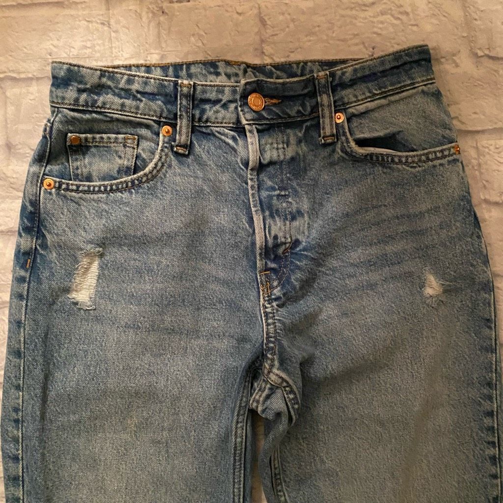 Other &Denim women 2 high waist 90s boyfriend ripped distressed bl Size 26" / US 2 / IT 38 - 3 Thumbnail