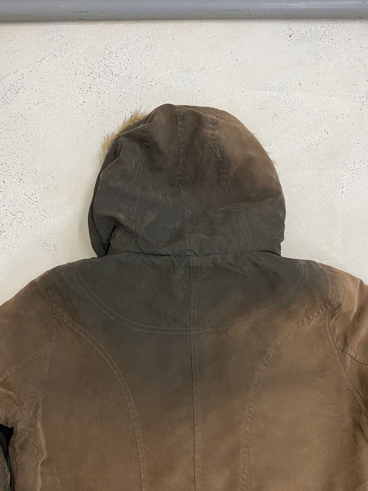 If Six Was Nine Vintage Japan C'estbien Vous Wool Fur Sunfaded Parka Jacket Size US S / EU 44-46 / 1 - 8 Thumbnail