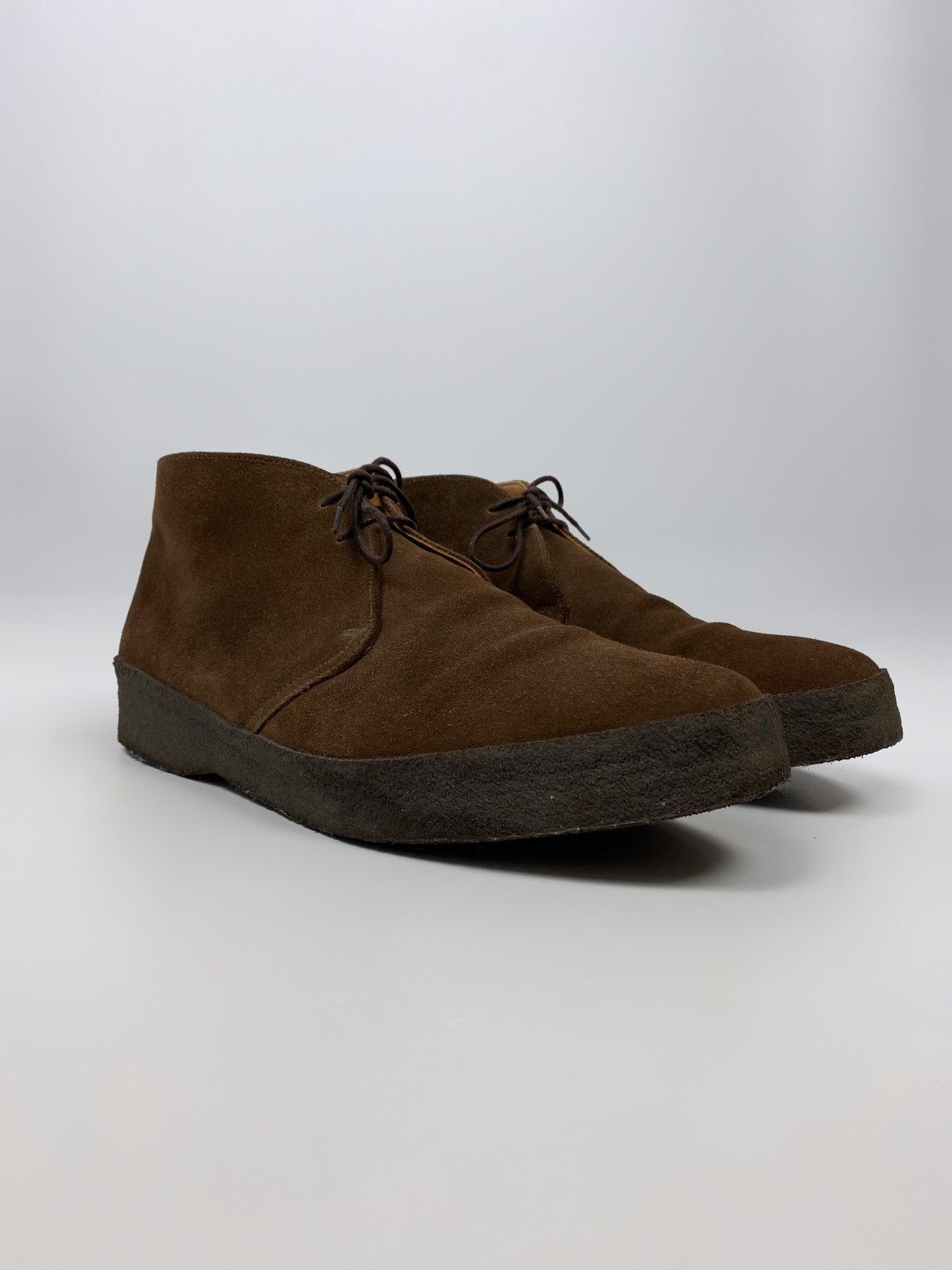 Sanders Brown Snuff Suede Hi Top Chukka Boots 6480SS US13