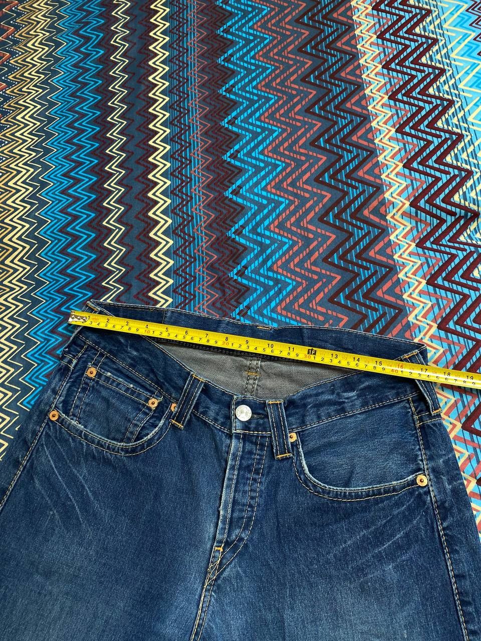 Levi's blue jeans w34 vintage Y2K Levi's 901 streetwear Size US 34 / EU 50 - 11 Thumbnail