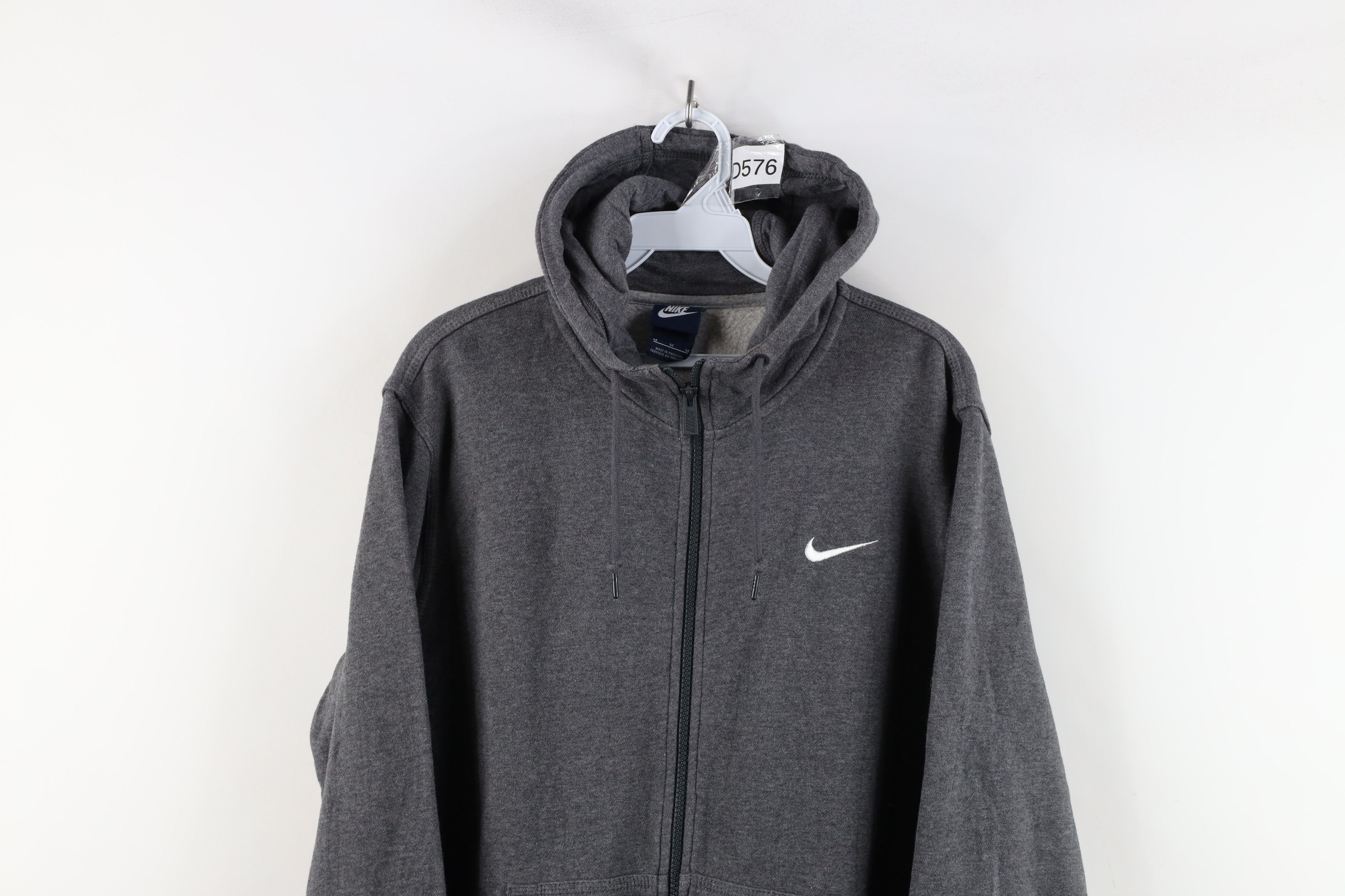 Nike × Vintage Vintage Nike Travis Scott Mini Swoosh Full Zip Hoodie Gray Size US M / EU 48-50 / 2 - 2 Thumbnail