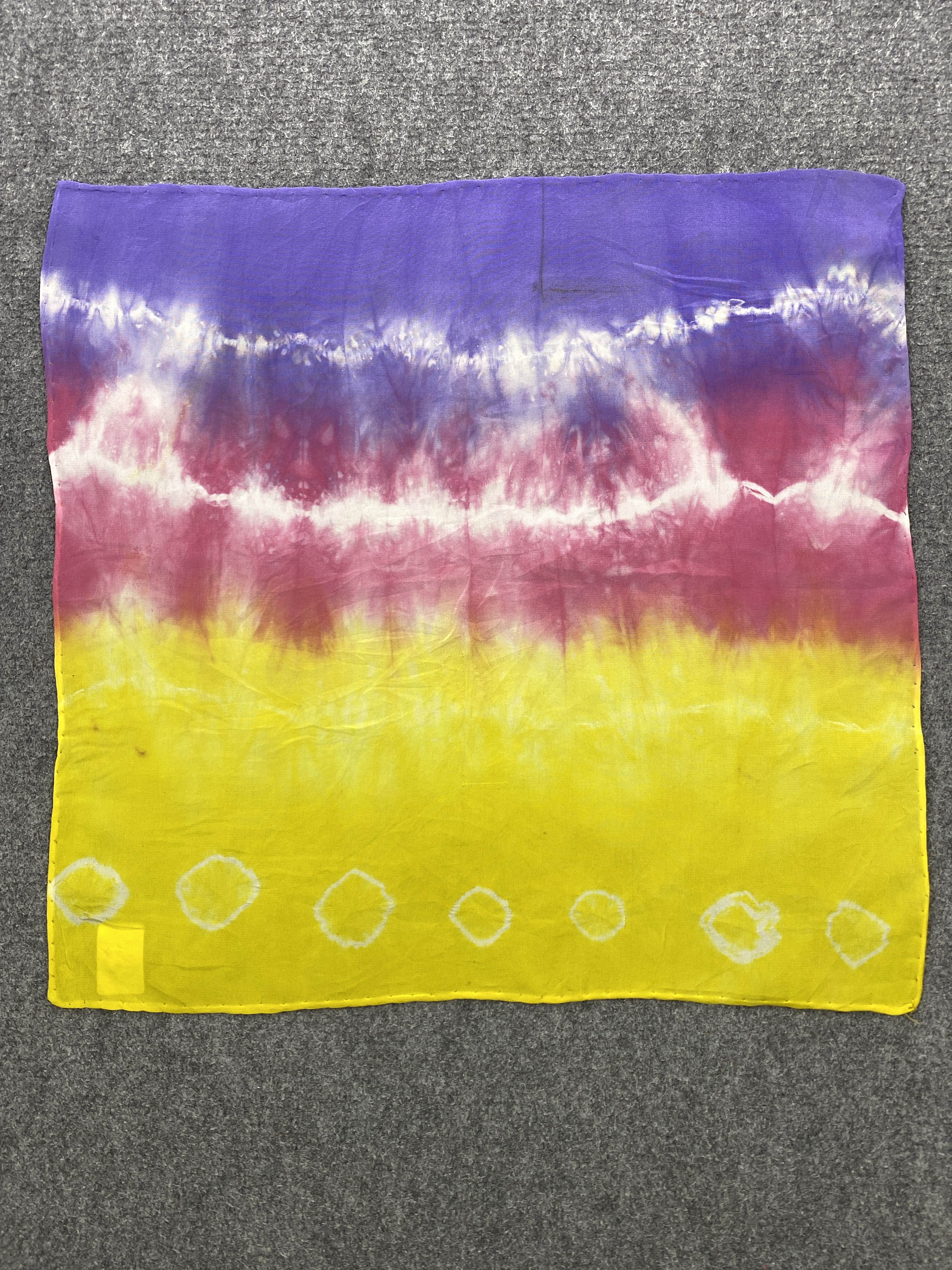 Japanese Brand Vintage Silk Handkerchief / Neckerchief HKC0667 Size ONE SIZE - 2 Thumbnail