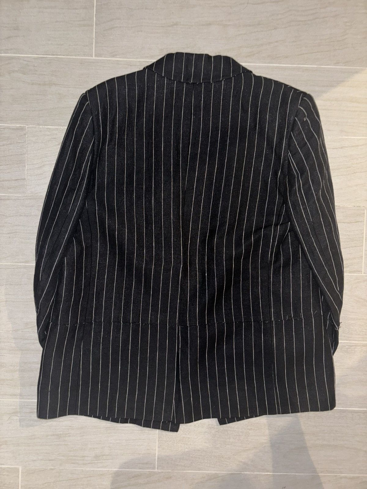 Enfants Riches Deprimes enfants riches deprimes 21fw destroyed stripe blazer Size 48R - 3 Thumbnail