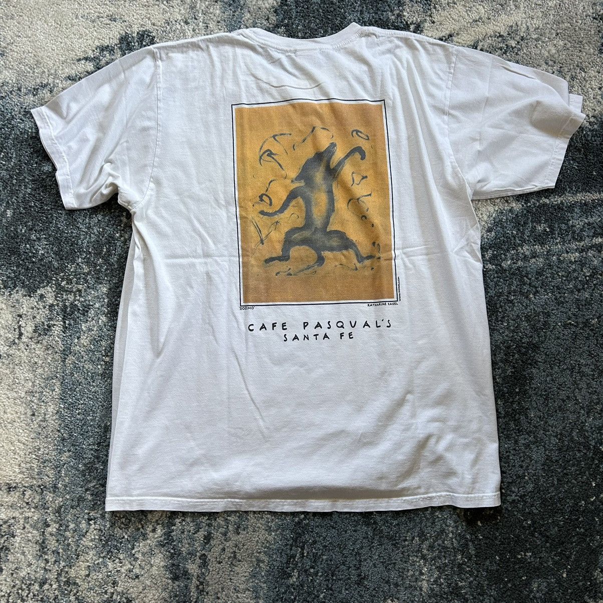 Anvil × Vintage 90s CAFE PASQUAL’S Santa Fe New Mexico HEAVYWEiGHT TEE Size US XL / EU 56 / 4 - 3 Thumbnail