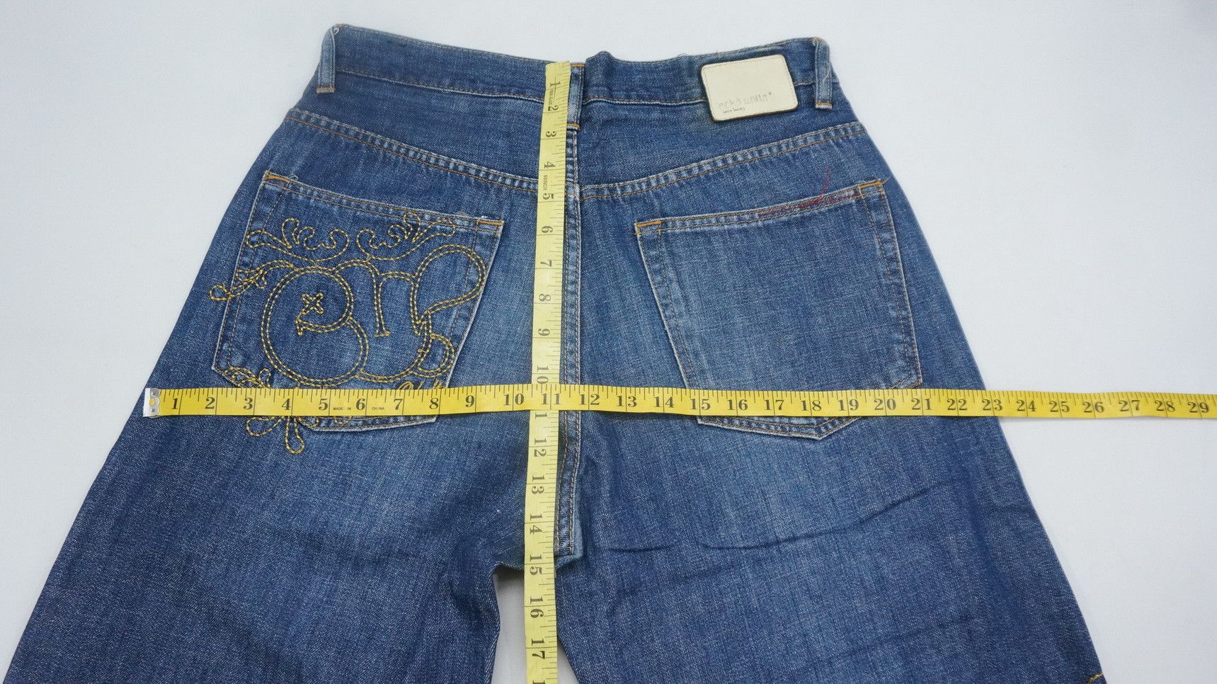 Ecko Unltd. ECKO Unlimited Classic Embroidered Vintage Baggy Jeans Size US 32 / EU 48 - 15 Thumbnail