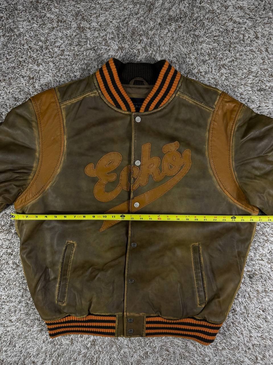 Ecko Unltd. Ecko Unltd Vintage Leather Bomber Jacket Y2K Varsity Size US XL / EU 56 / 4 - 8 Thumbnail