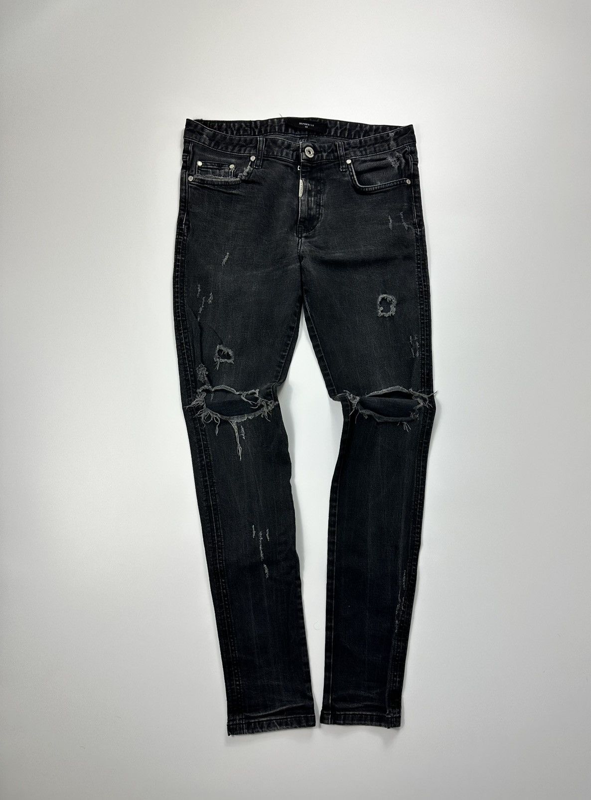 Represent Clo. Represent Slim Jeans Distressed Black Size US 32 / EU 48 - 1 Thumbnail