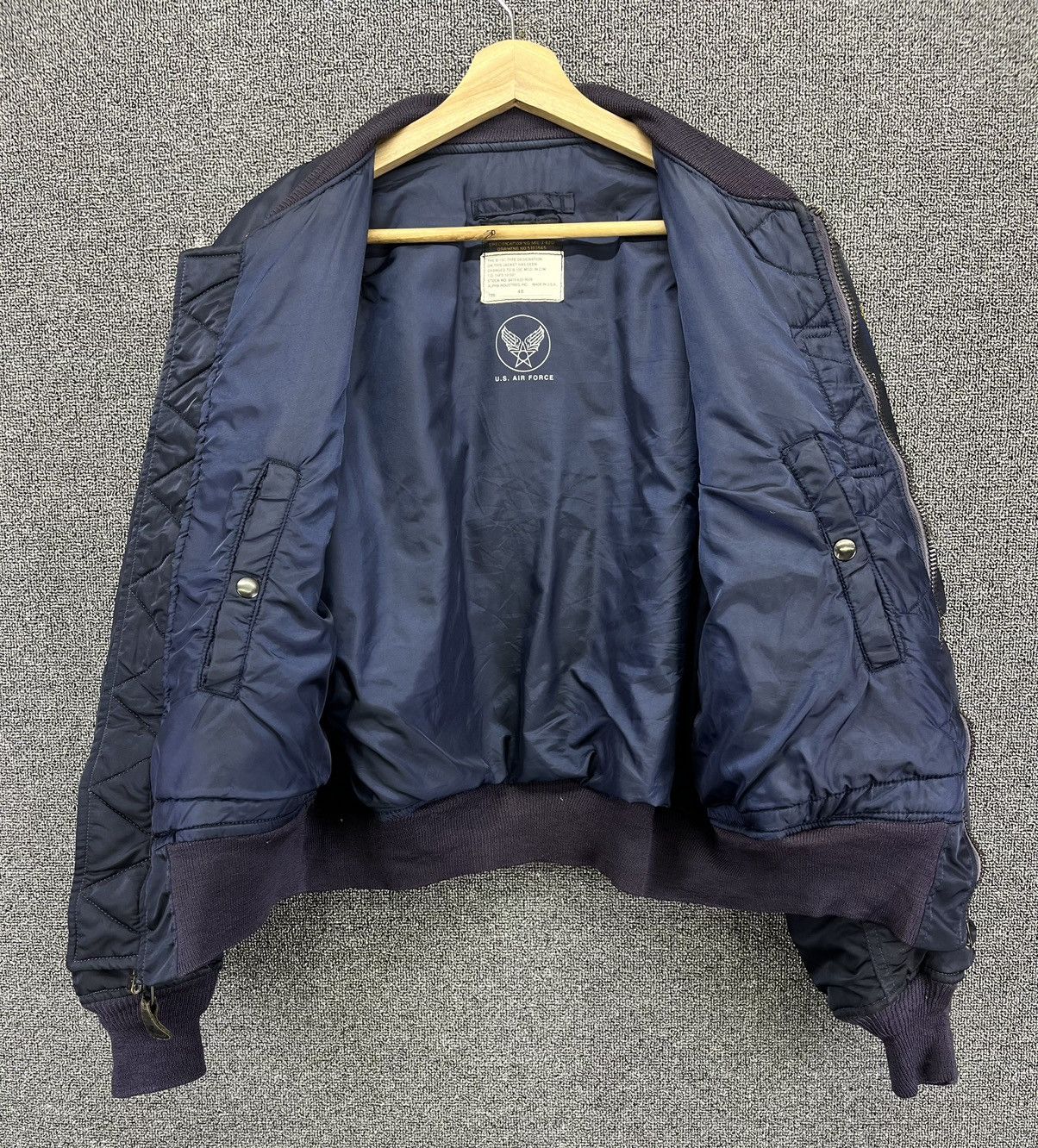 Alpha Industries Vintage Alpha Industries U.S Air Force Rare Bomber Jacket Size US L / EU 52-54 / 3 - 5 Thumbnail