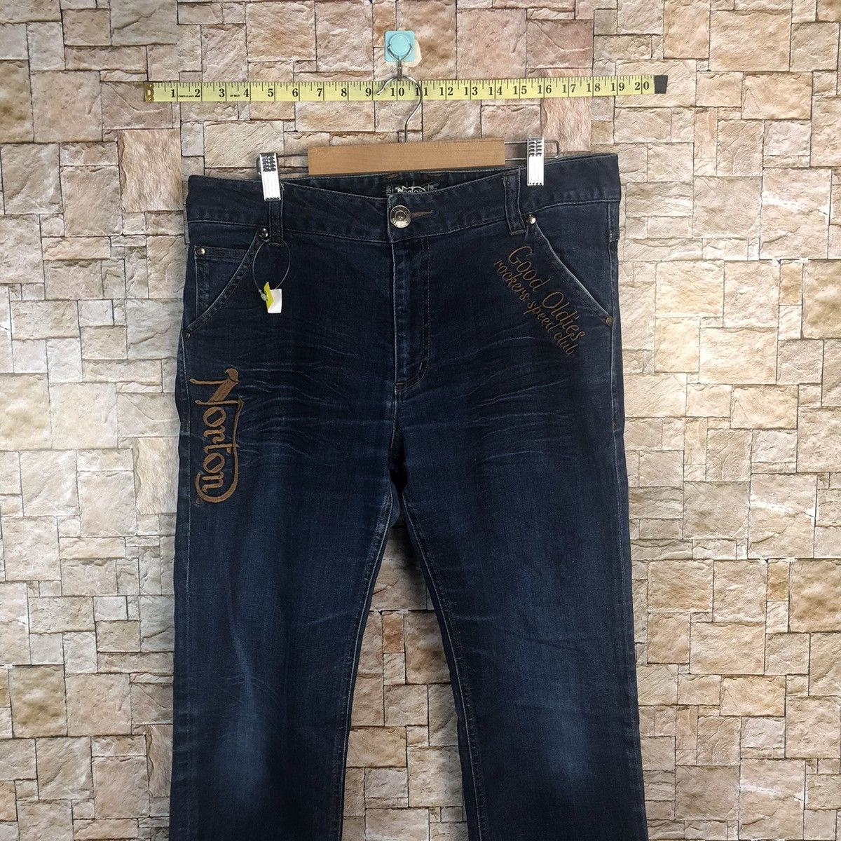 Japanese Brand × Norton Norton Blue Denim Pants #A64 Size US 34 / EU 50 - 2 Thumbnail