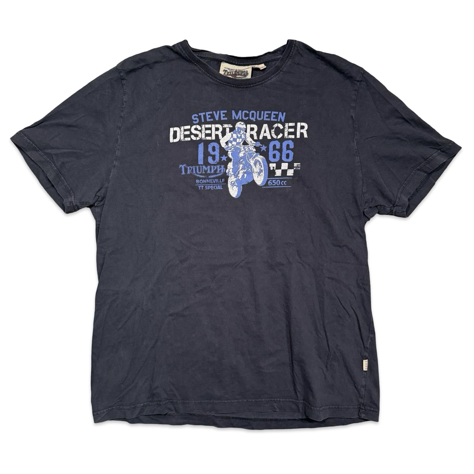 Designer Triumph Motorcycles UK Steve McQueen Desert Racer T-Shirt Size US XXL / EU 58 / 5 - 1 Thumbnail