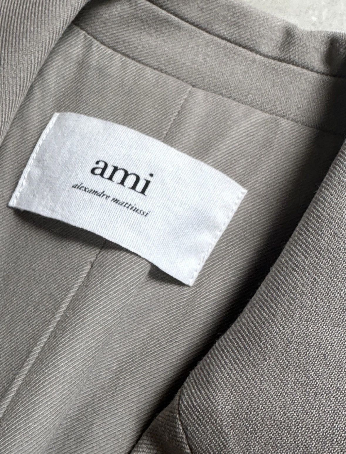 AMI AMI PARIS - Oversized Wool Blend Twill Blazer Jacket (48) Size 48L - 2 Thumbnail