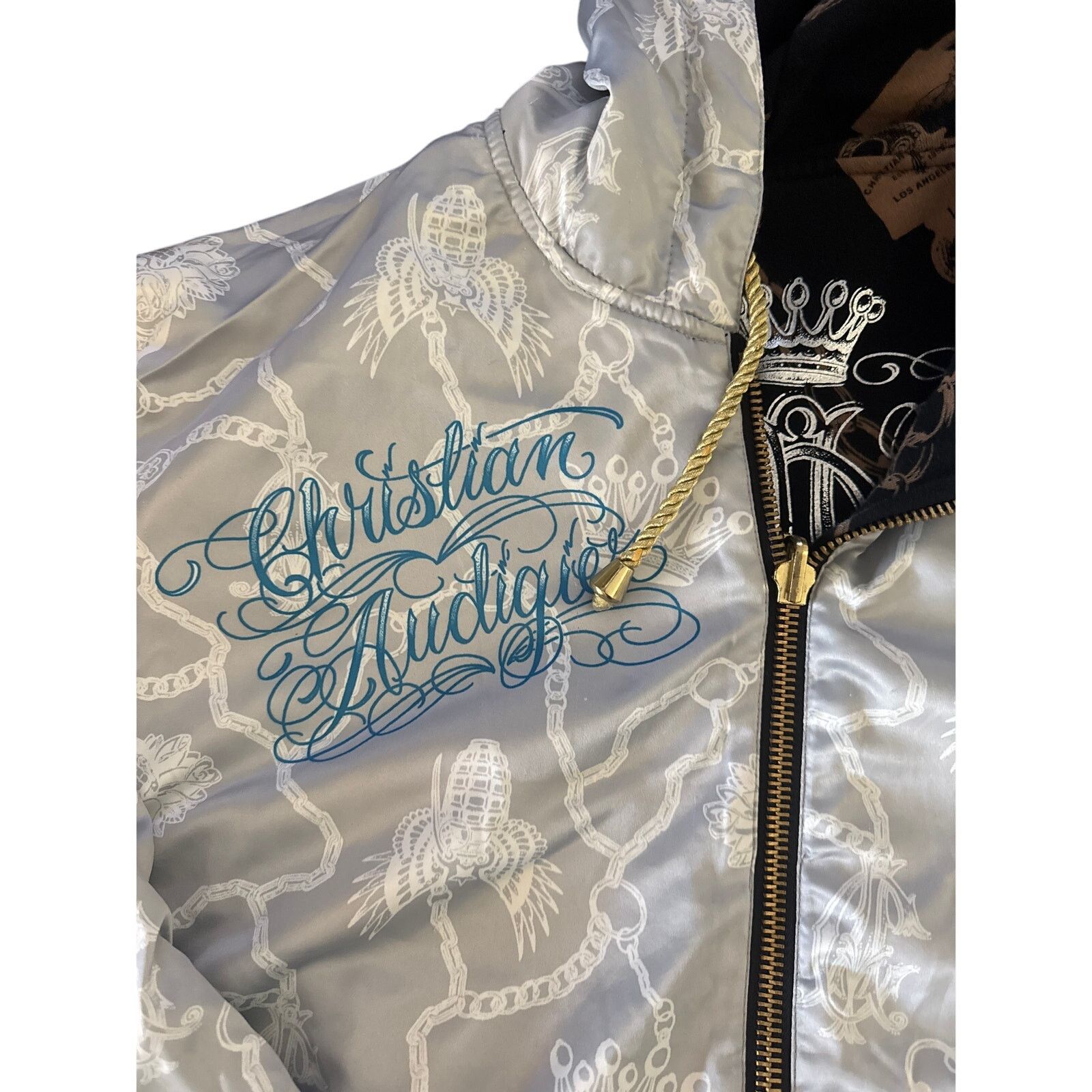 Christian Audigier Christian Audigier reversible tattoo graphics hoodie L Size US L / EU 52-54 / 3 - 11 Thumbnail