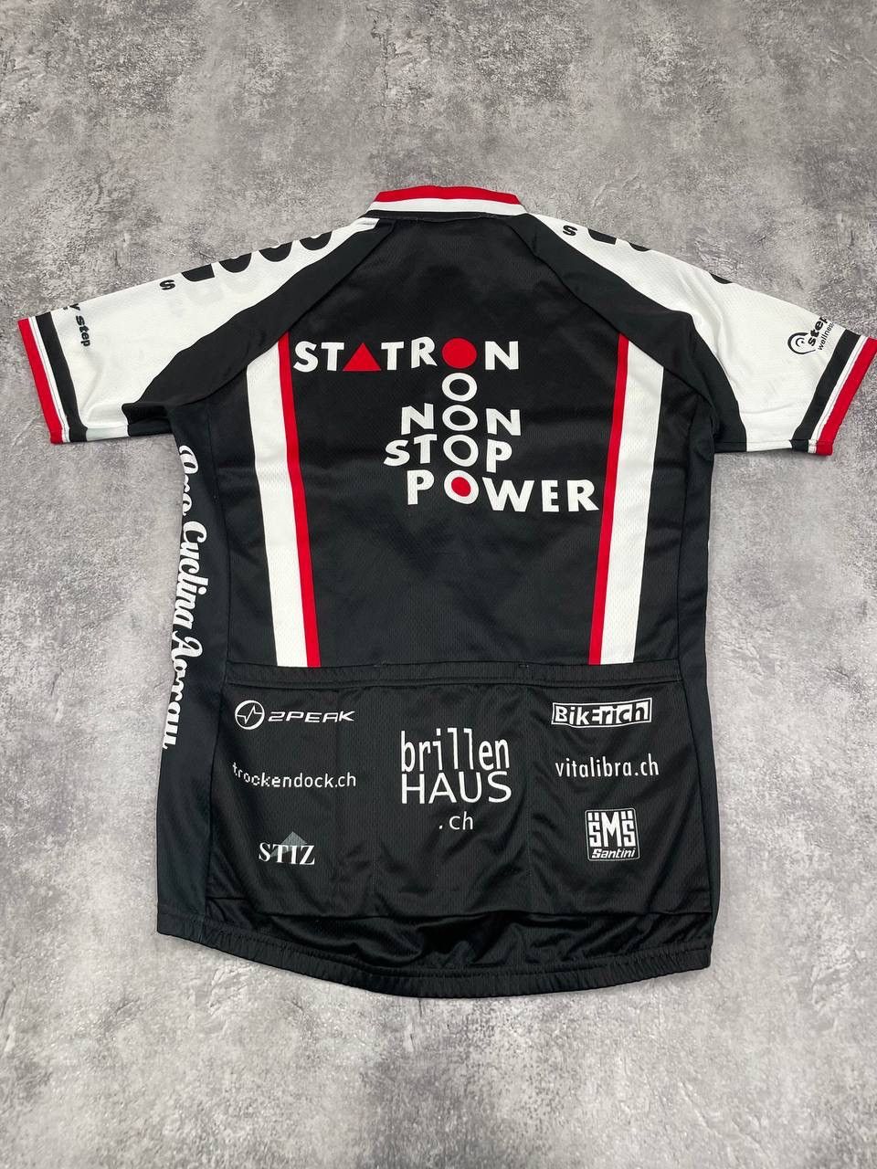 Other Santini Pro Cycling Aarau Men Cycling Jersey Full Zip Black Size US L / EU 52-54 / 3 - 7 Thumbnail