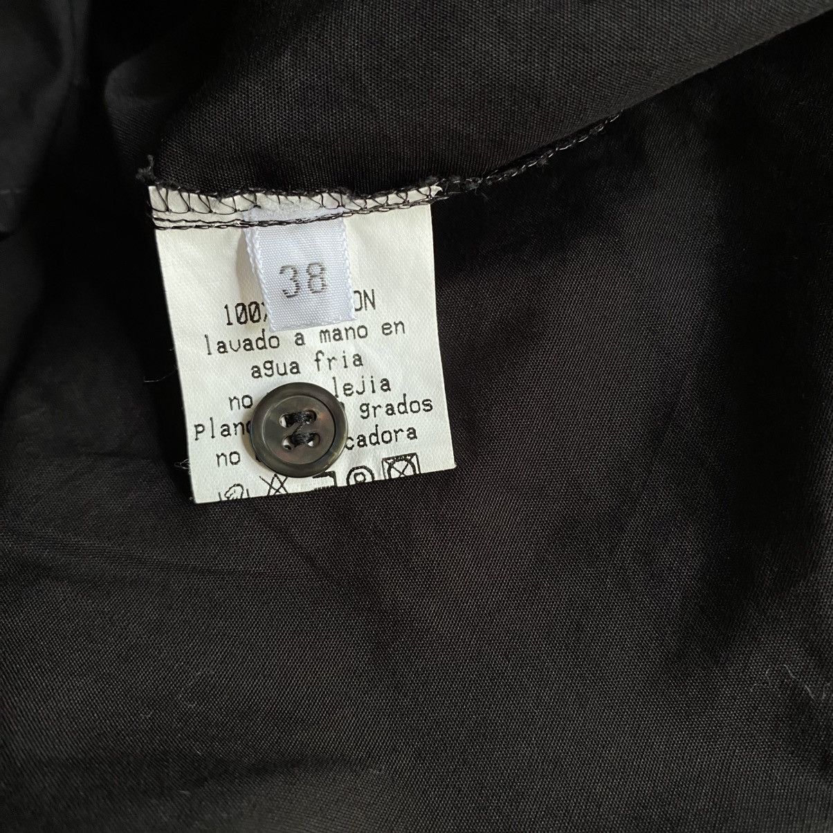 Designer ANTONIO PERNAS Black Short-Sleeve Collared Blouse Size XS / US 0-2 / IT 36-38 - 5 Thumbnail
