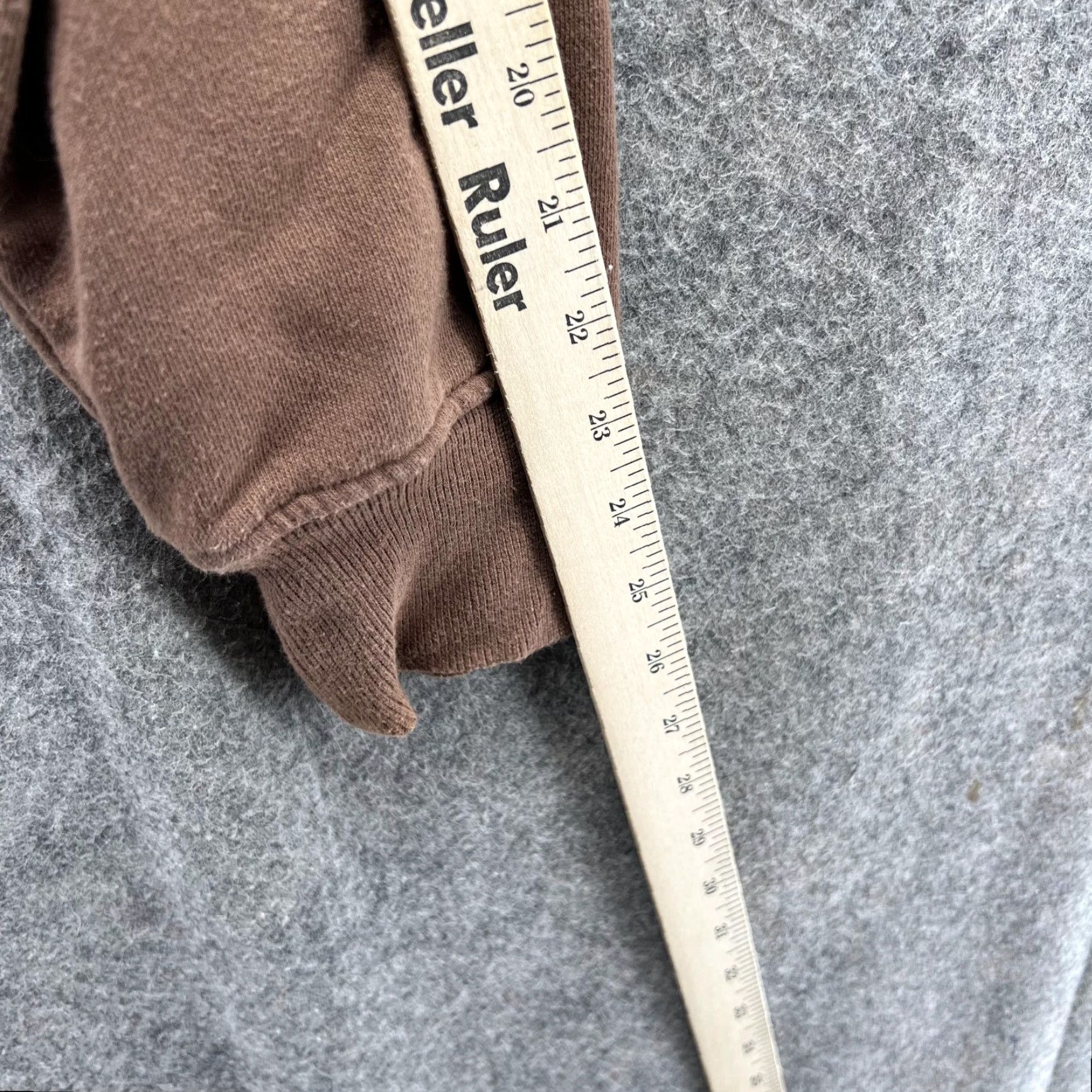Pacsun Pacsun Sweater Women Small Brown Cropped Hooded Pullover Casual Cotton Logo Long Sleeve, Regular Fit, Fleece, Fall Winter, Women Small Size S / US 4 / IT 40 - 7 Thumbnail